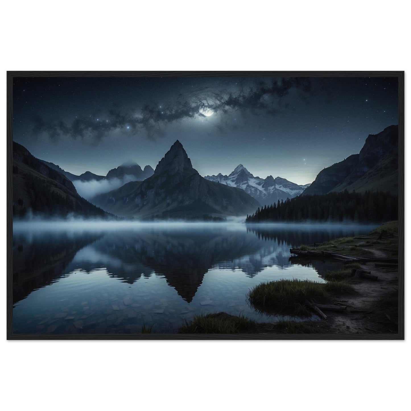 Premium Matte Paper Wooden Framed Poster