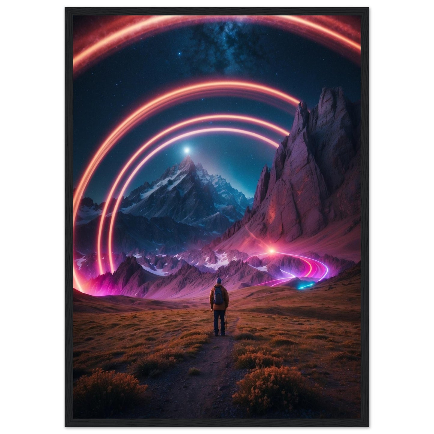 Premium Matte Paper Wooden Framed Poster