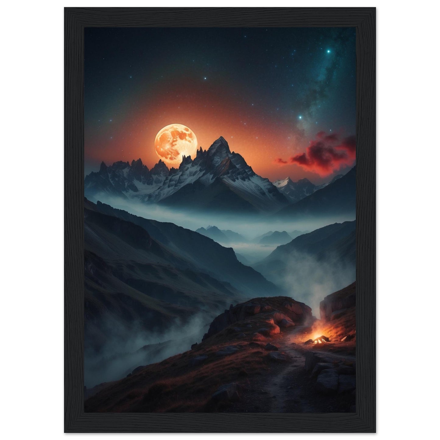 Premium Matte Paper Wooden Framed Poster