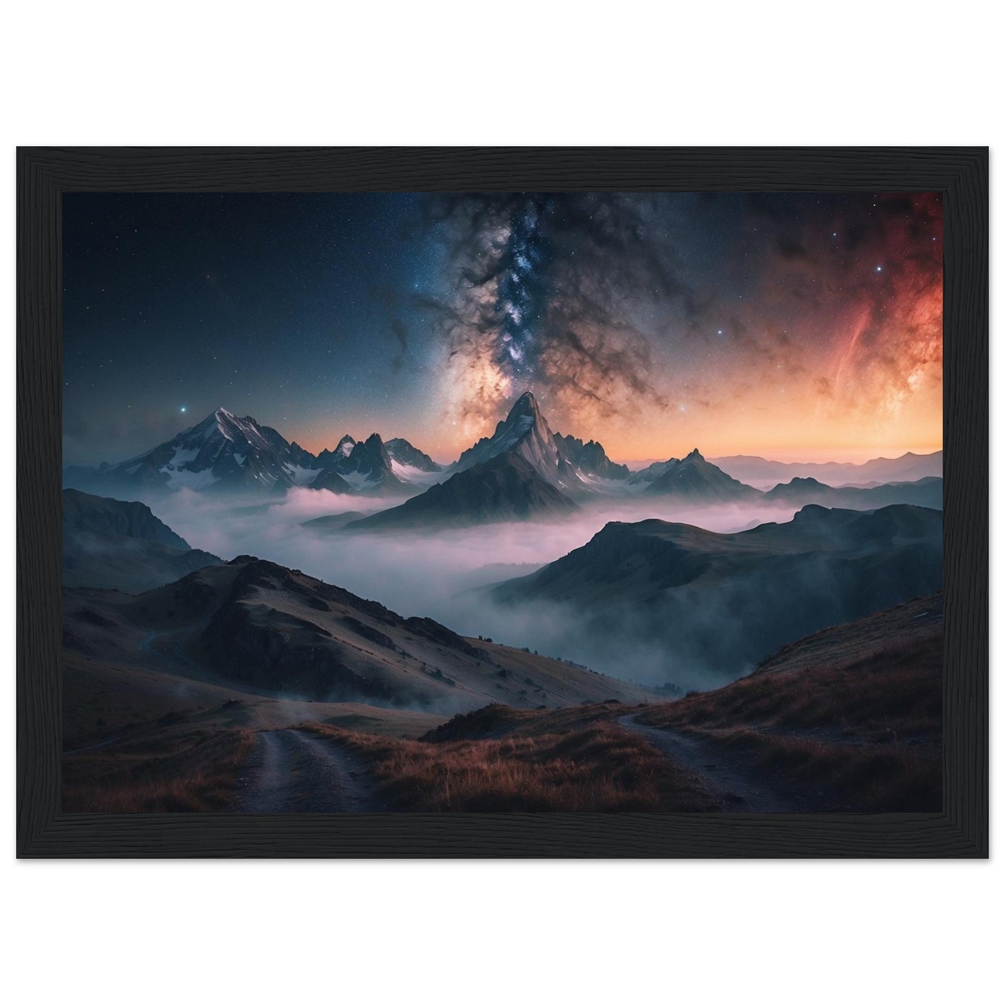 Premium Matte Paper Wooden Framed Poster