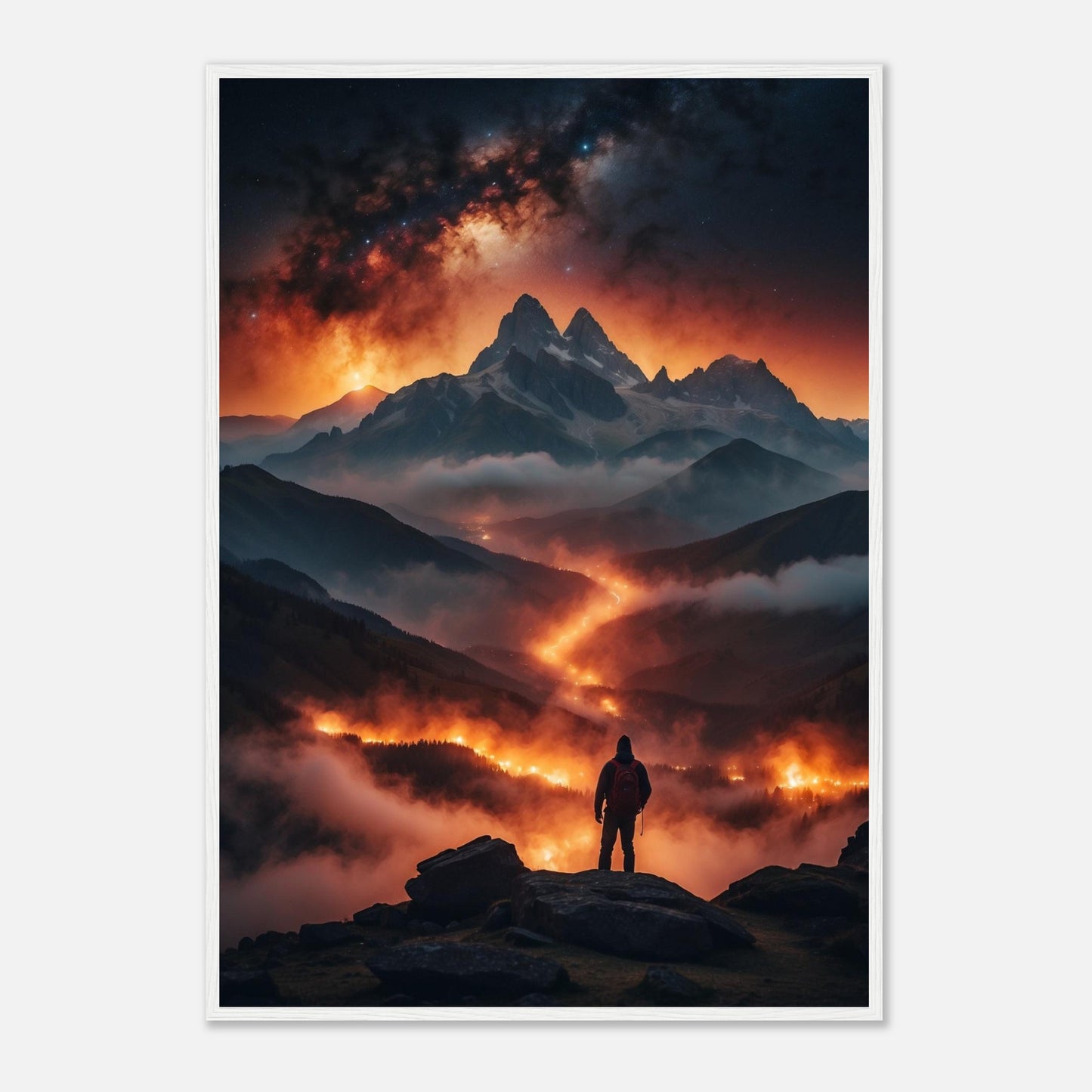 Premium Matte Paper Wooden Framed Poster