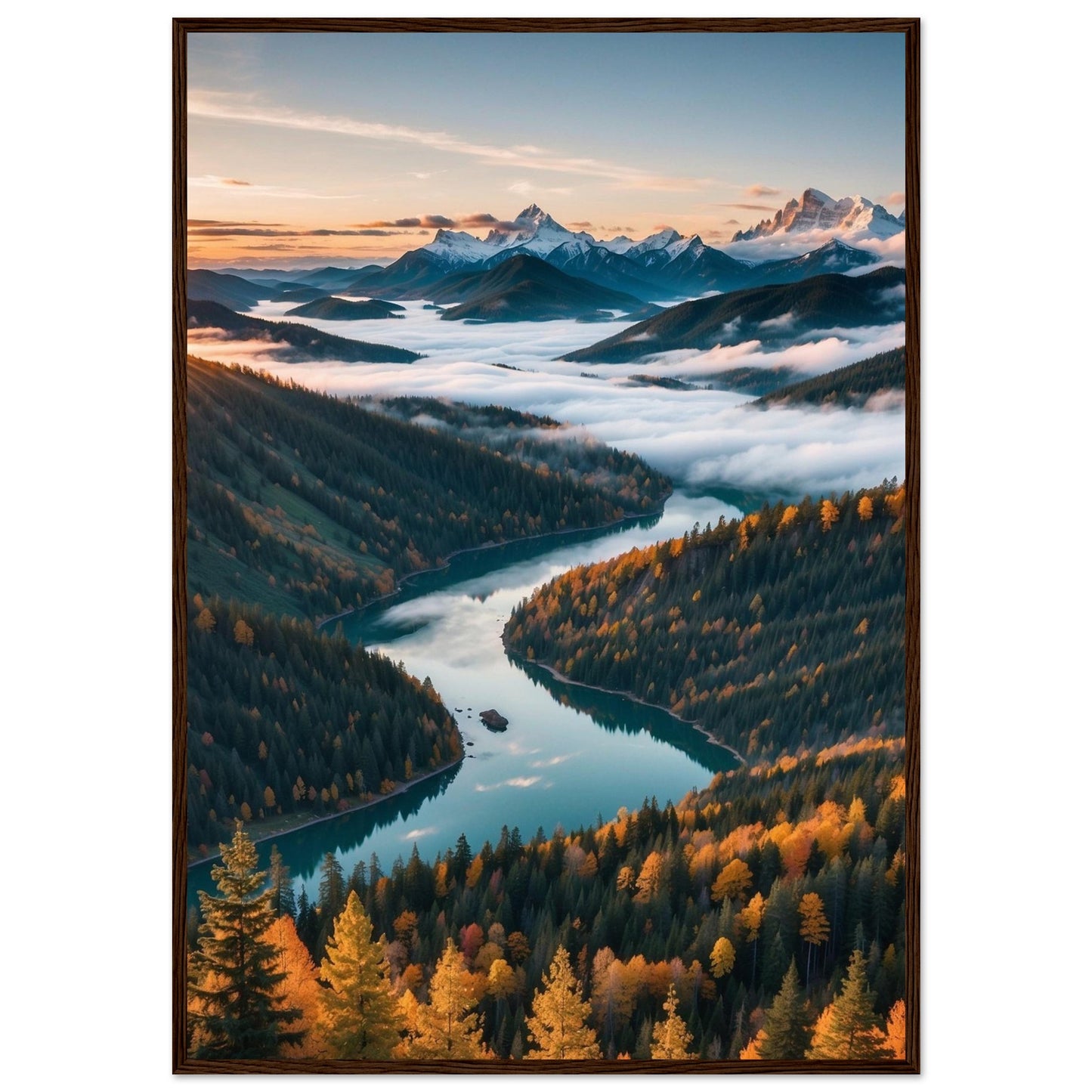 Premium Matte Paper Wooden Framed Poster