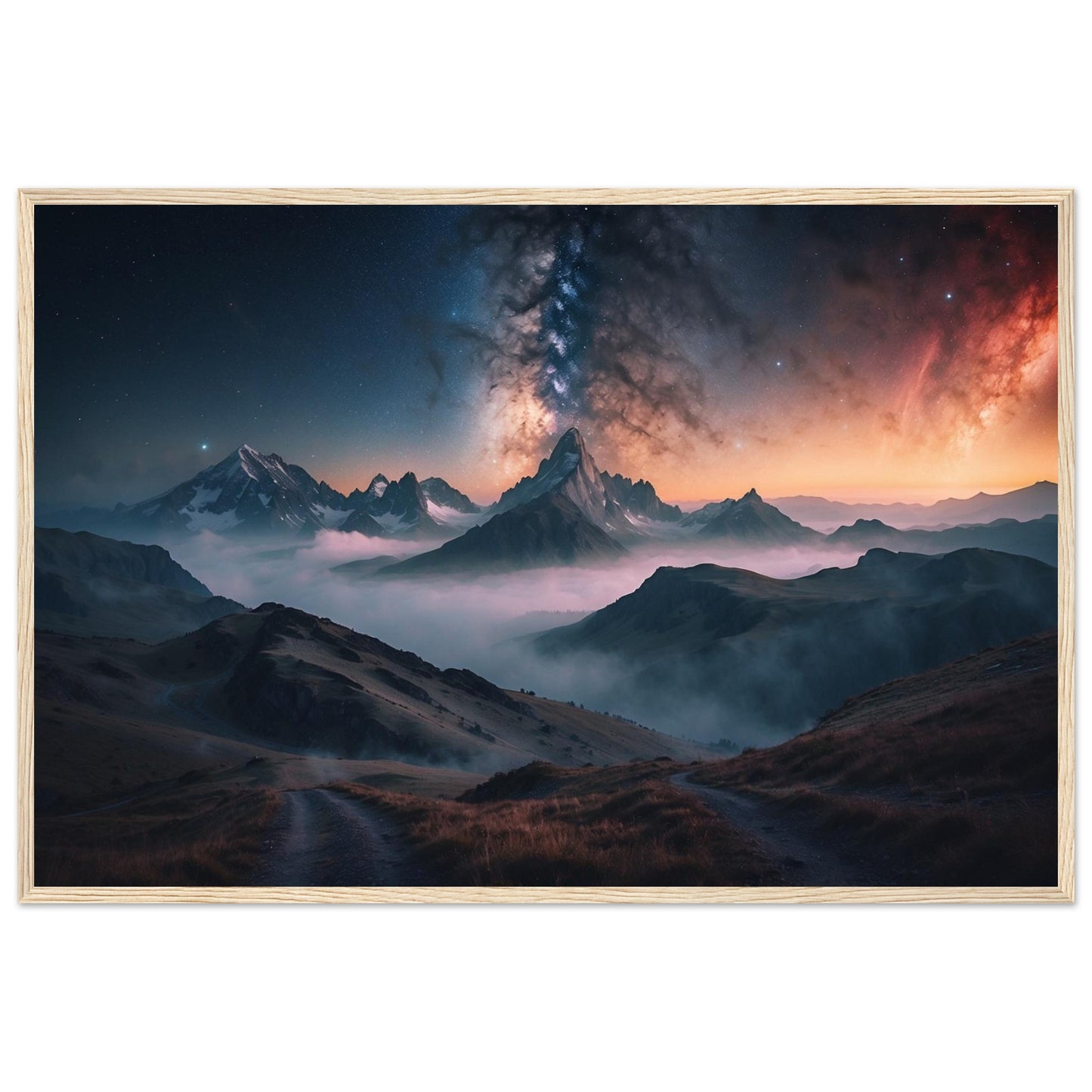 Premium Matte Paper Wooden Framed Poster