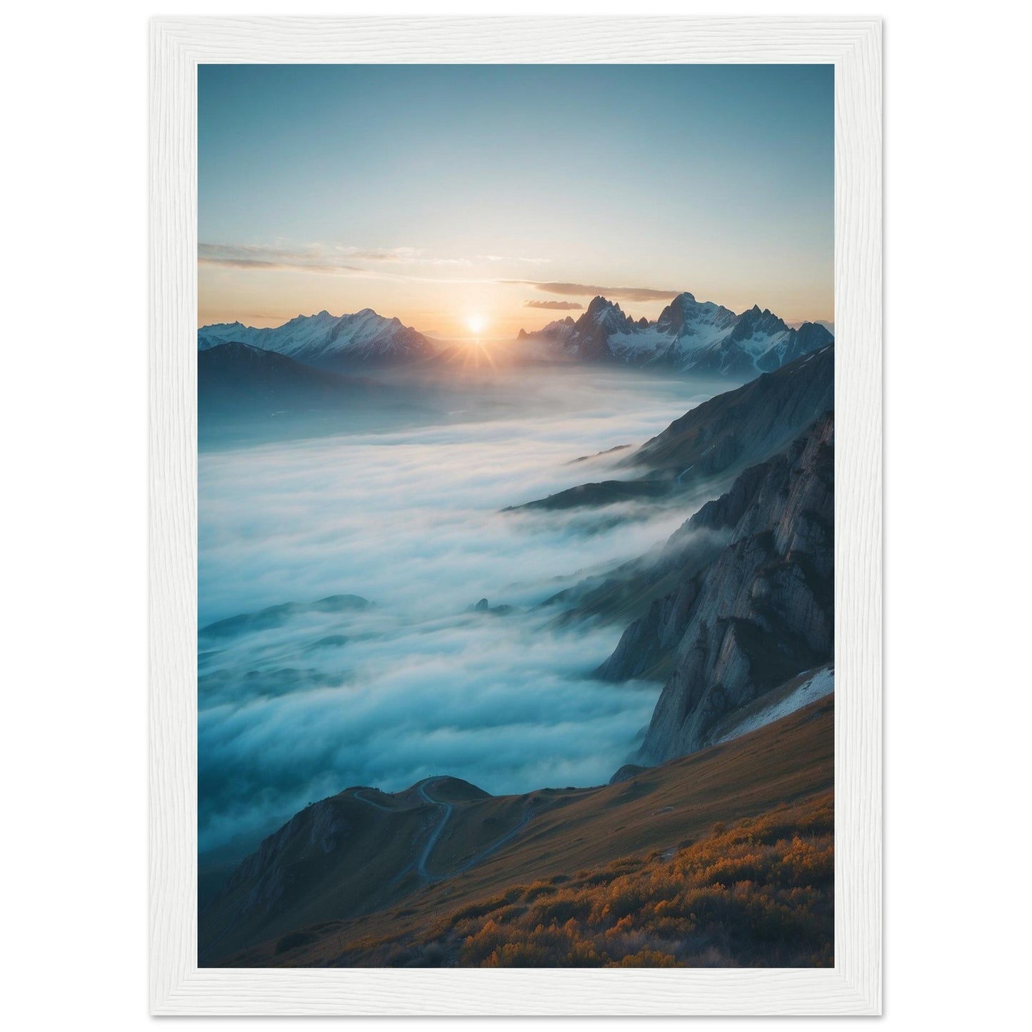 Premium Matte Paper Wooden Framed Poster