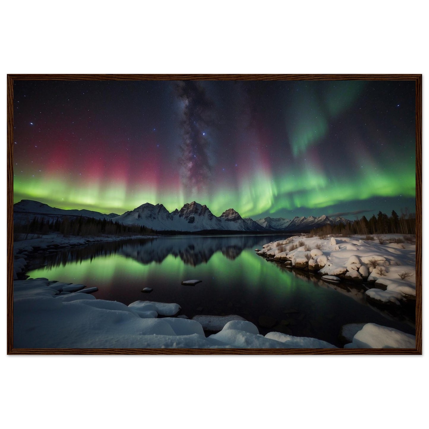 Premium Matte Paper Wooden Framed Poster