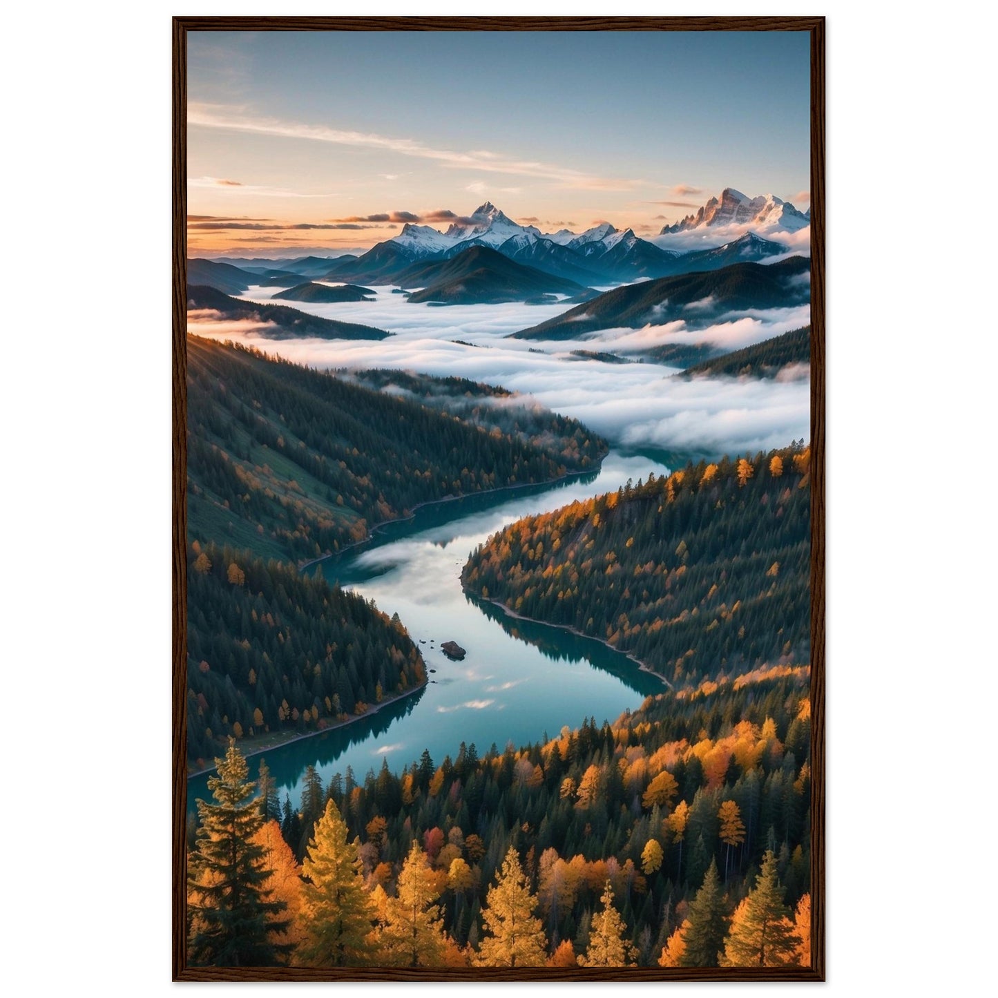 Premium Matte Paper Wooden Framed Poster