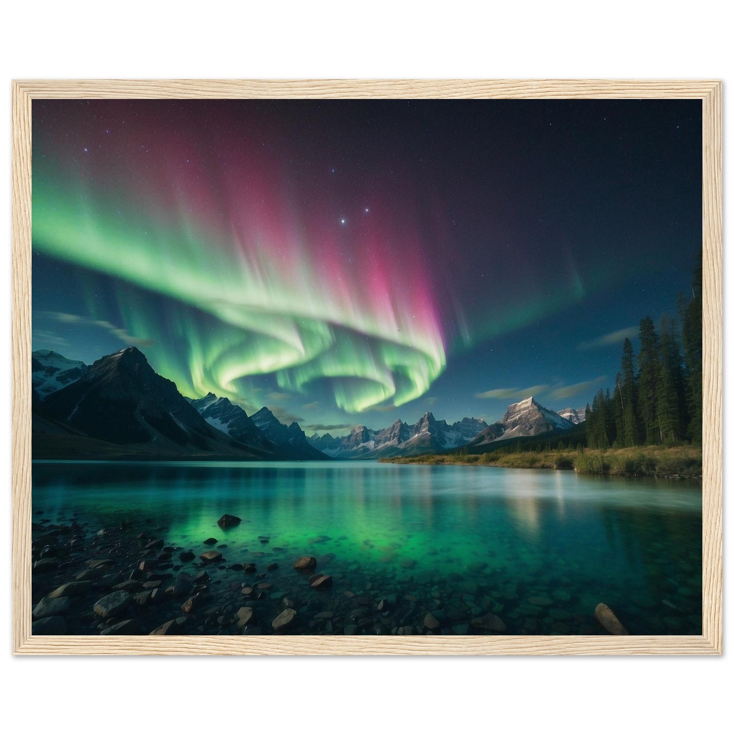 Premium Matte Paper Wooden Framed Poster