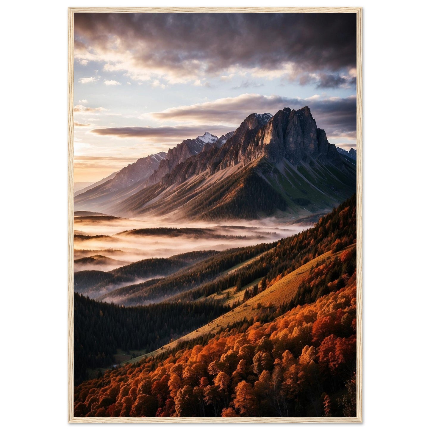 Premium Matte Paper Wooden Framed Poster