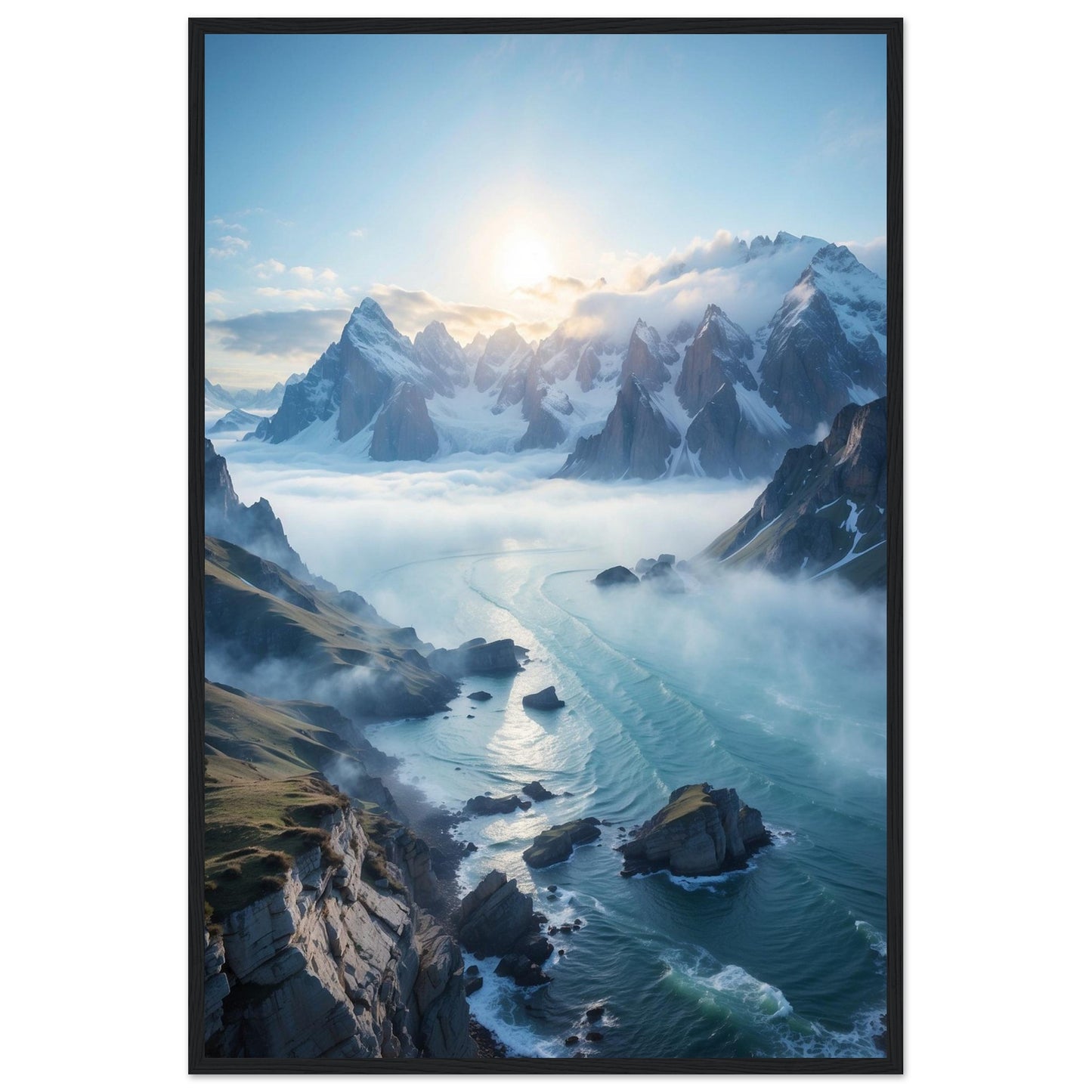 Premium Matte Paper Wooden Framed Poster