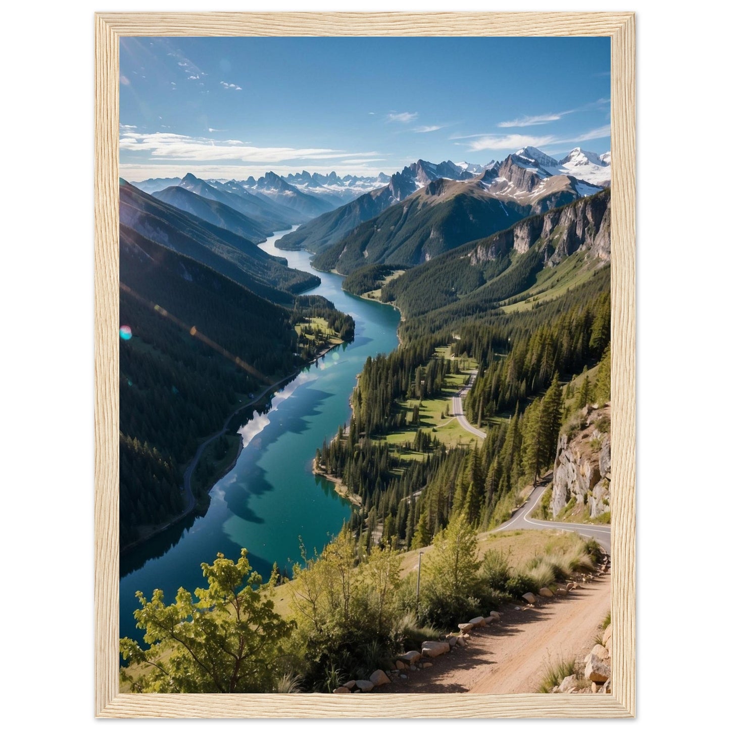 Premium Matte Paper Wooden Framed Poster