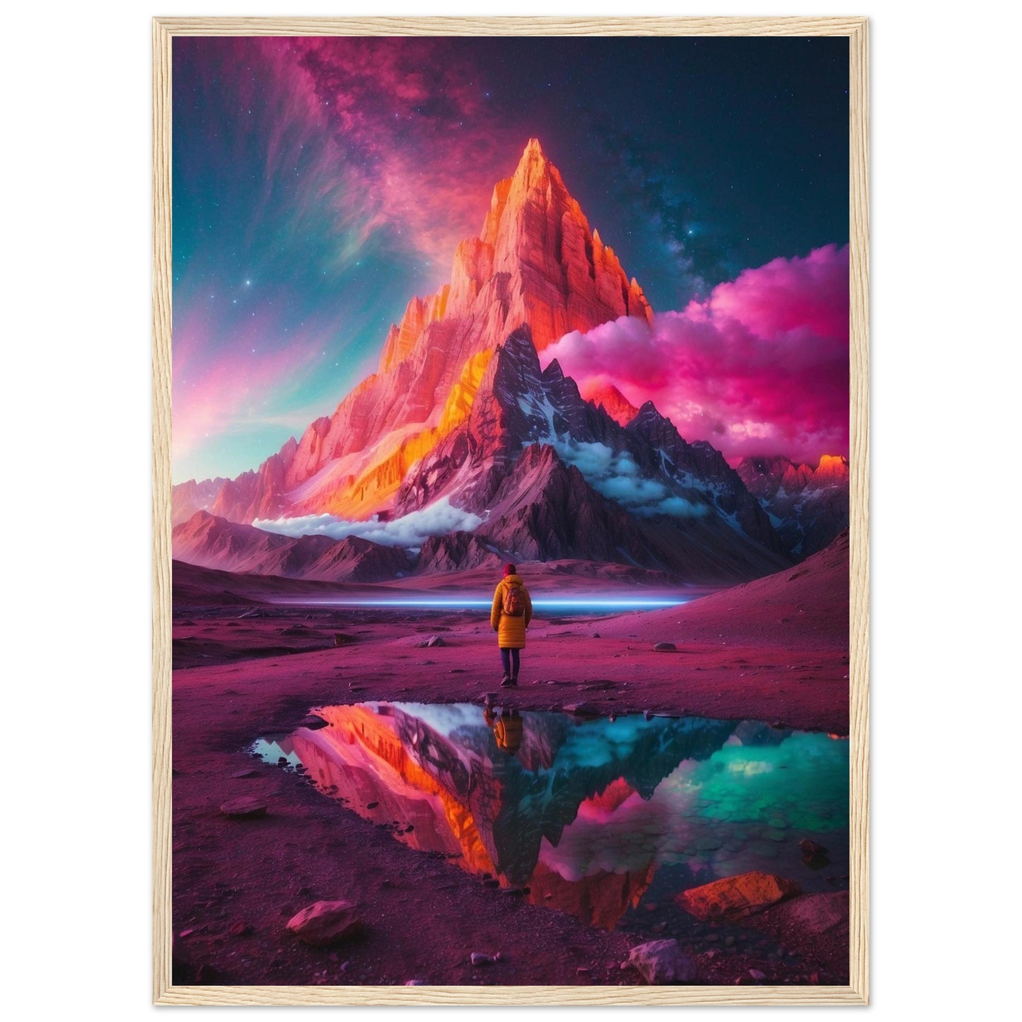 Premium Matte Paper Wooden Framed Poster