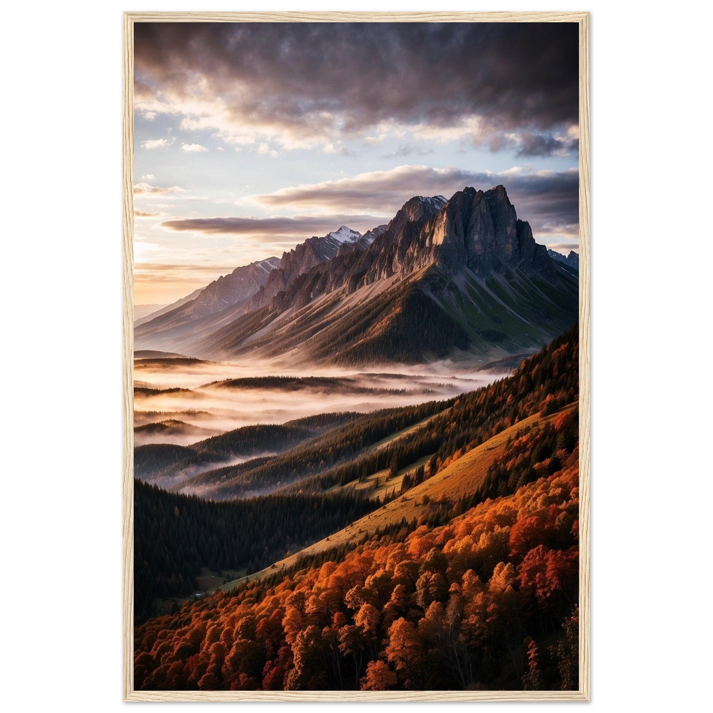 Premium Matte Paper Wooden Framed Poster