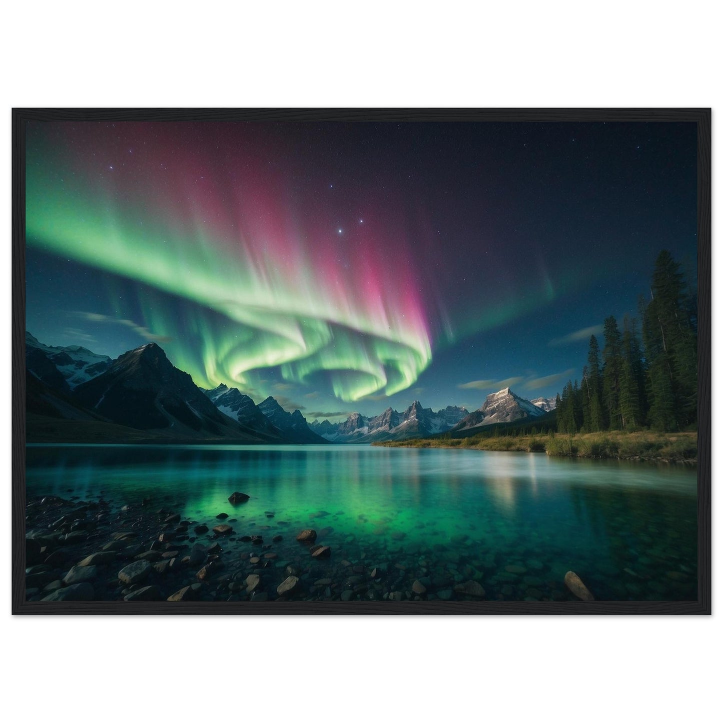 Premium Matte Paper Wooden Framed Poster