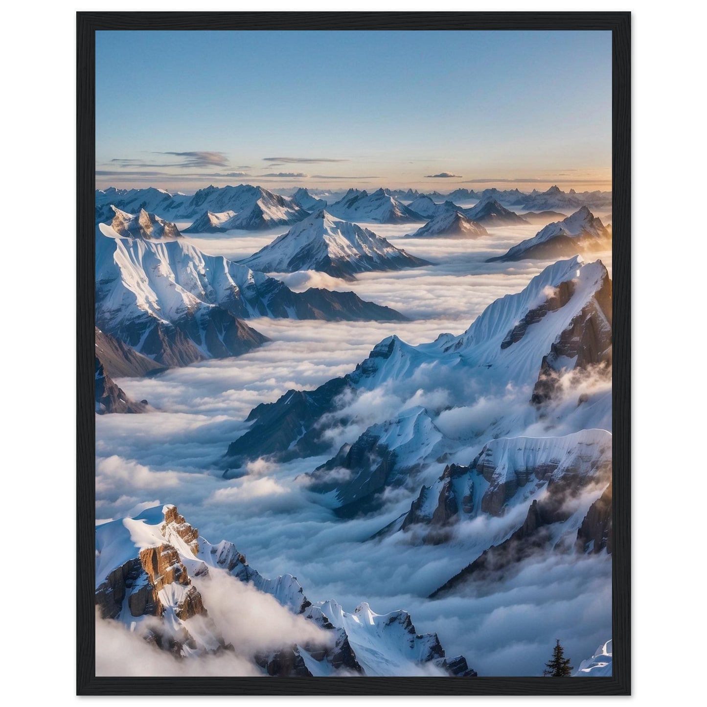 Premium Matte Paper Wooden Framed Poster