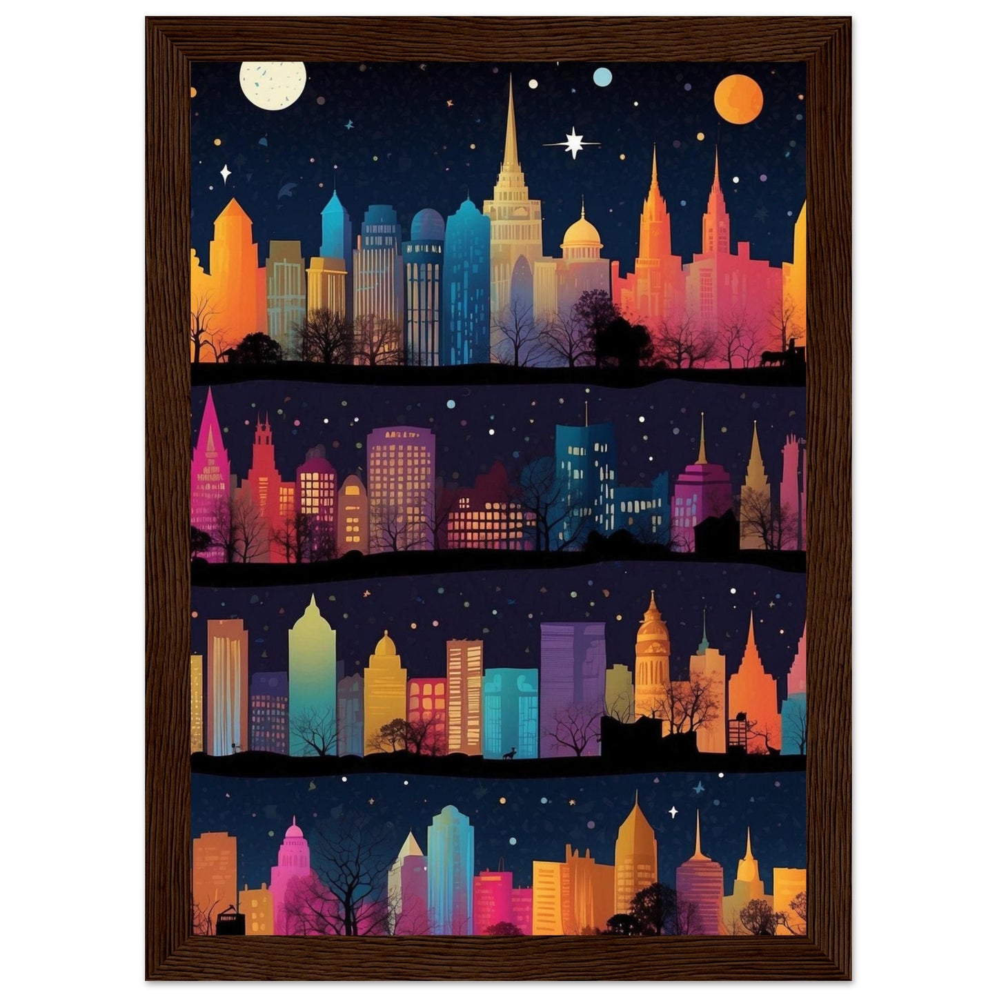 Premium Matte Paper Wooden Framed Poster