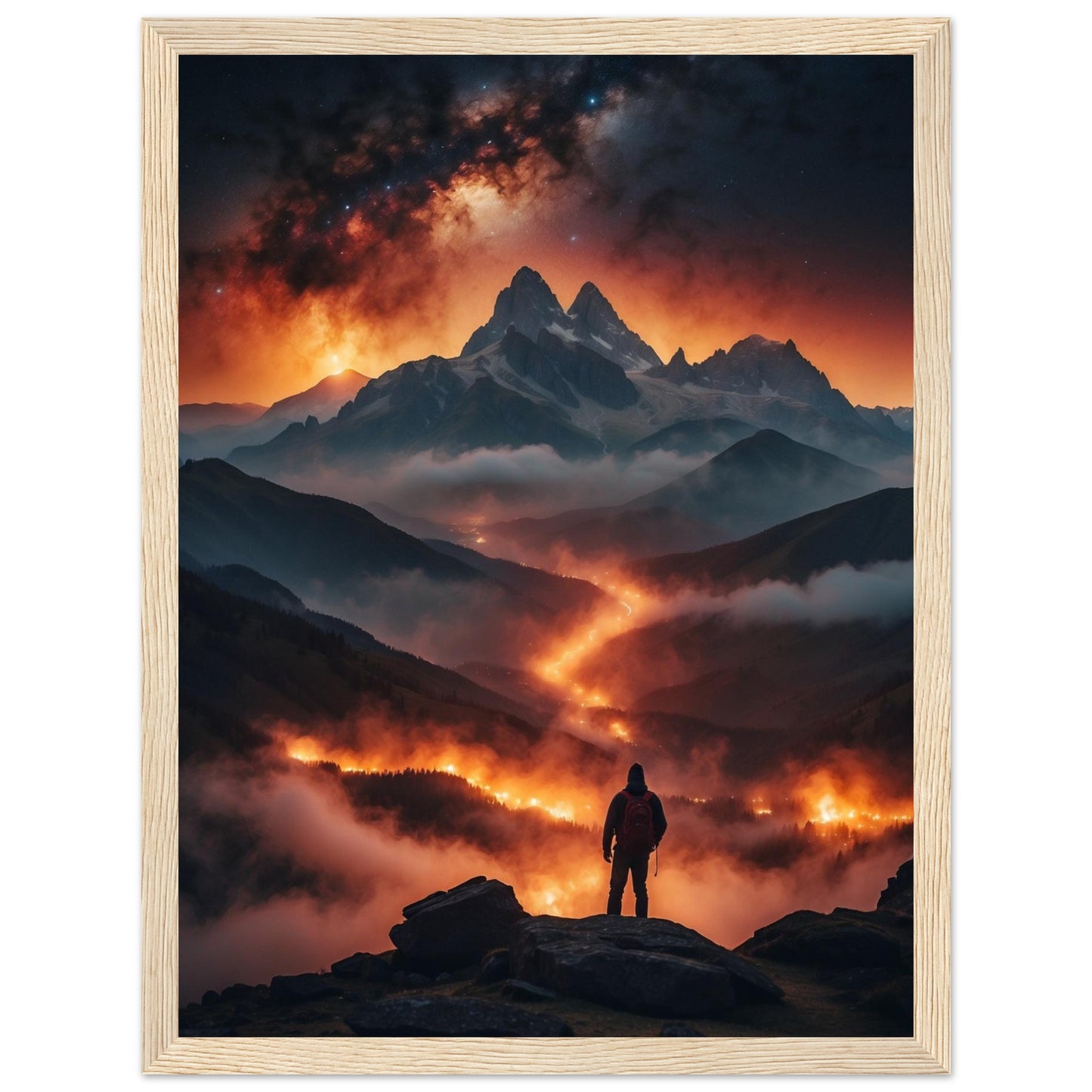 Premium Matte Paper Wooden Framed Poster