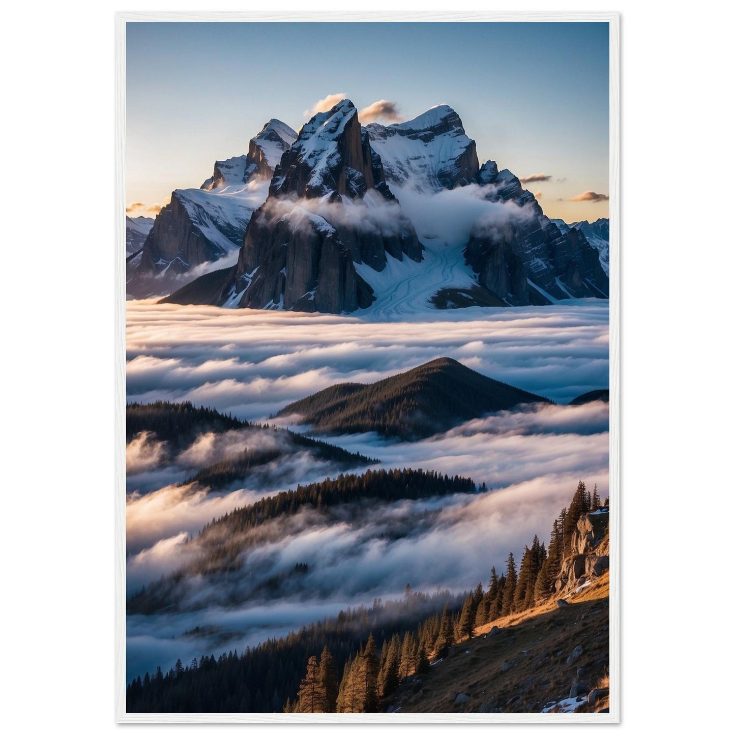 Premium Matte Paper Wooden Framed Poster
