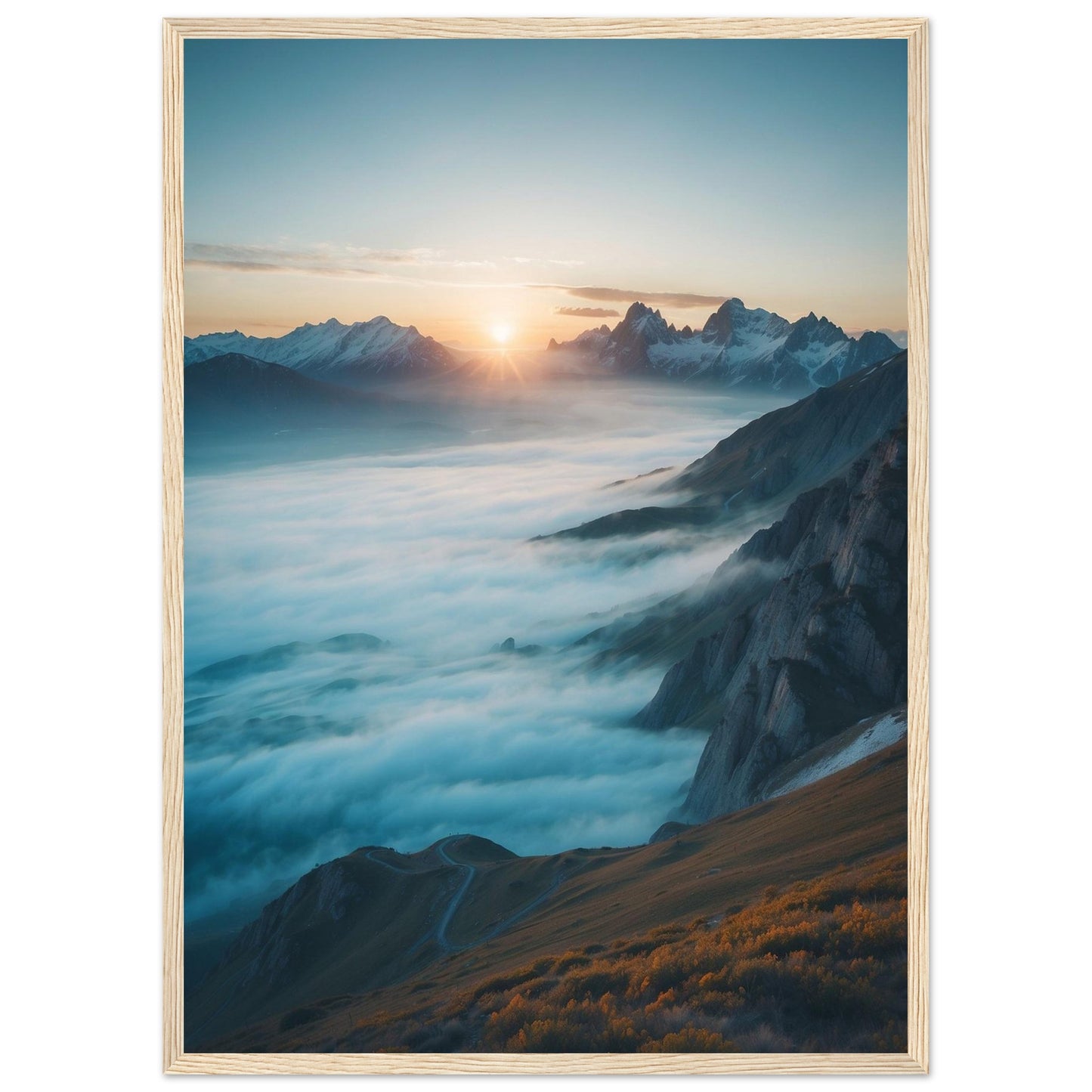 Premium Matte Paper Wooden Framed Poster