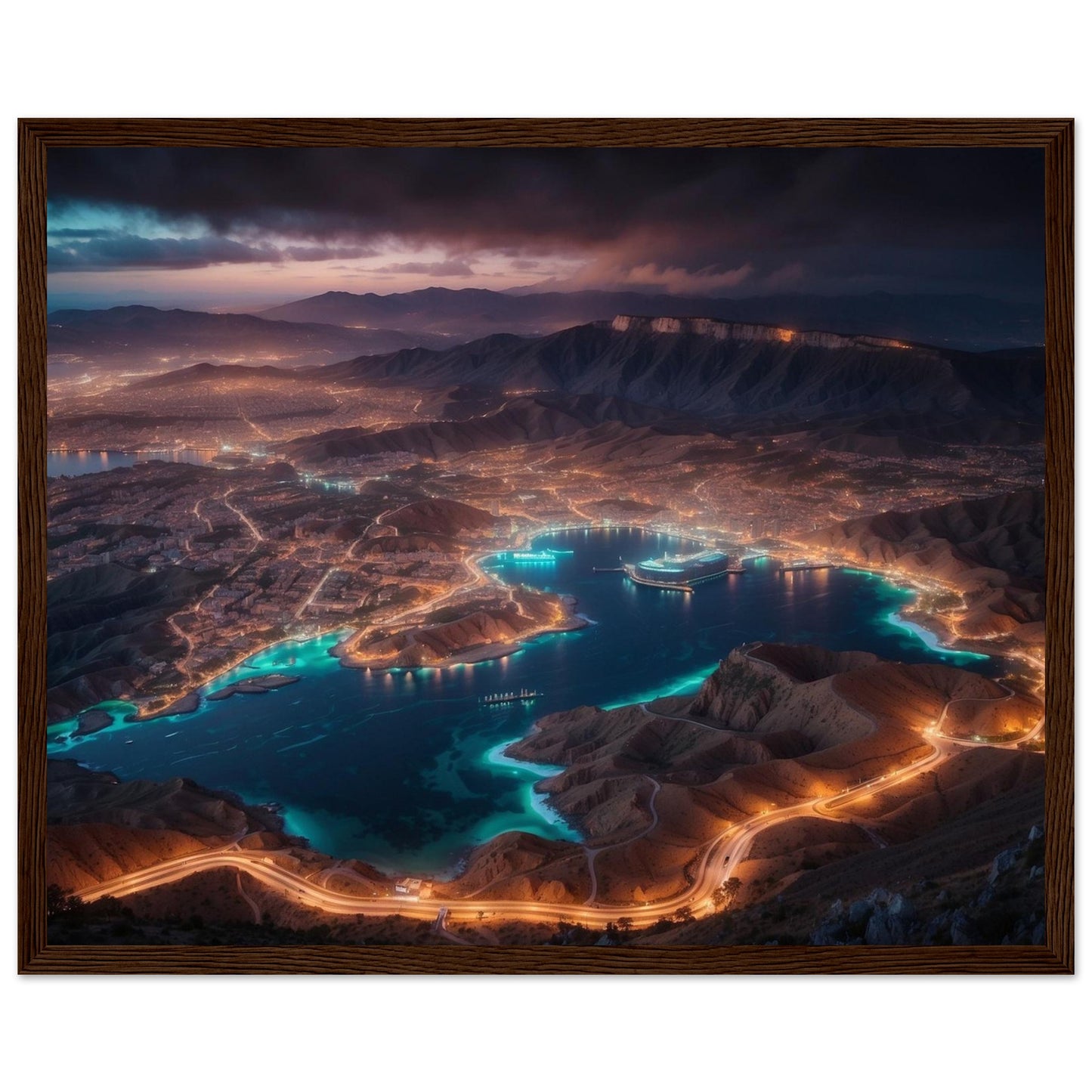 Premium Matte Paper Wooden Framed Poster