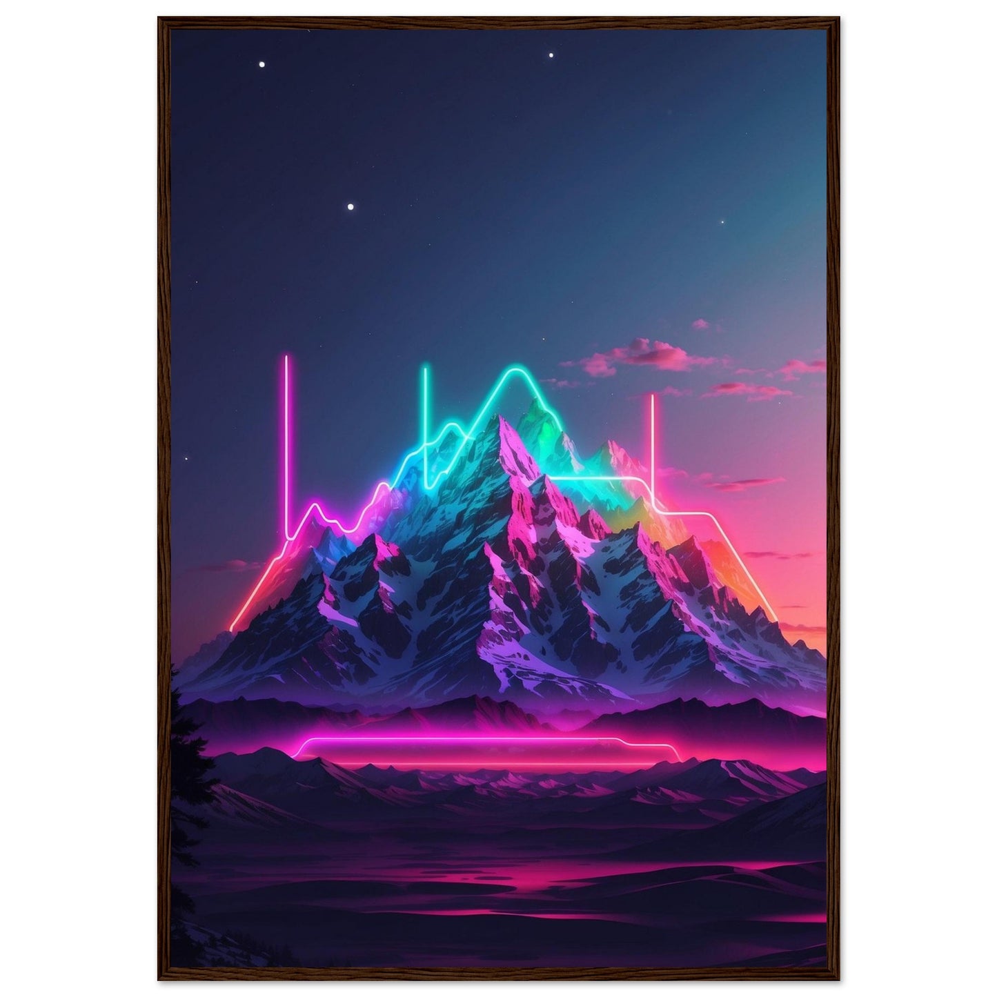 Premium Matte Paper Wooden Framed Poster