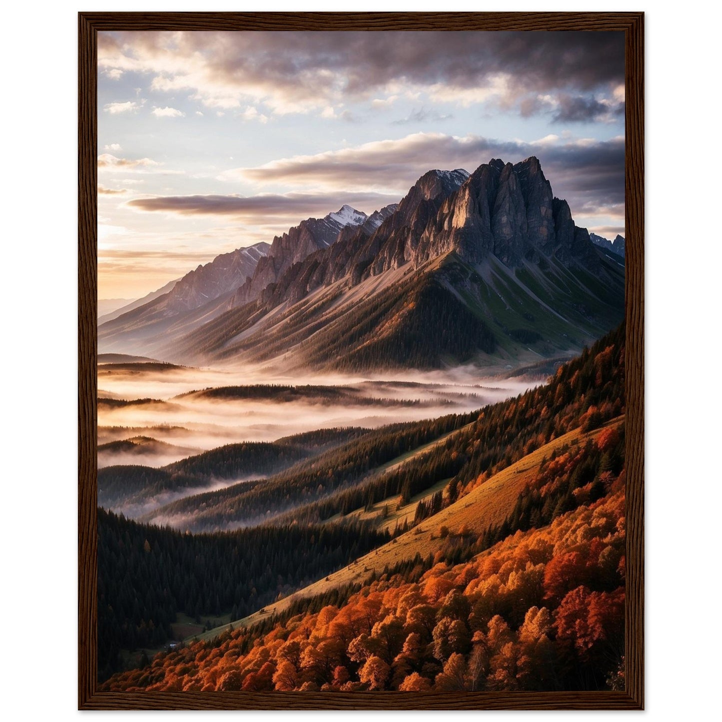 Premium Matte Paper Wooden Framed Poster