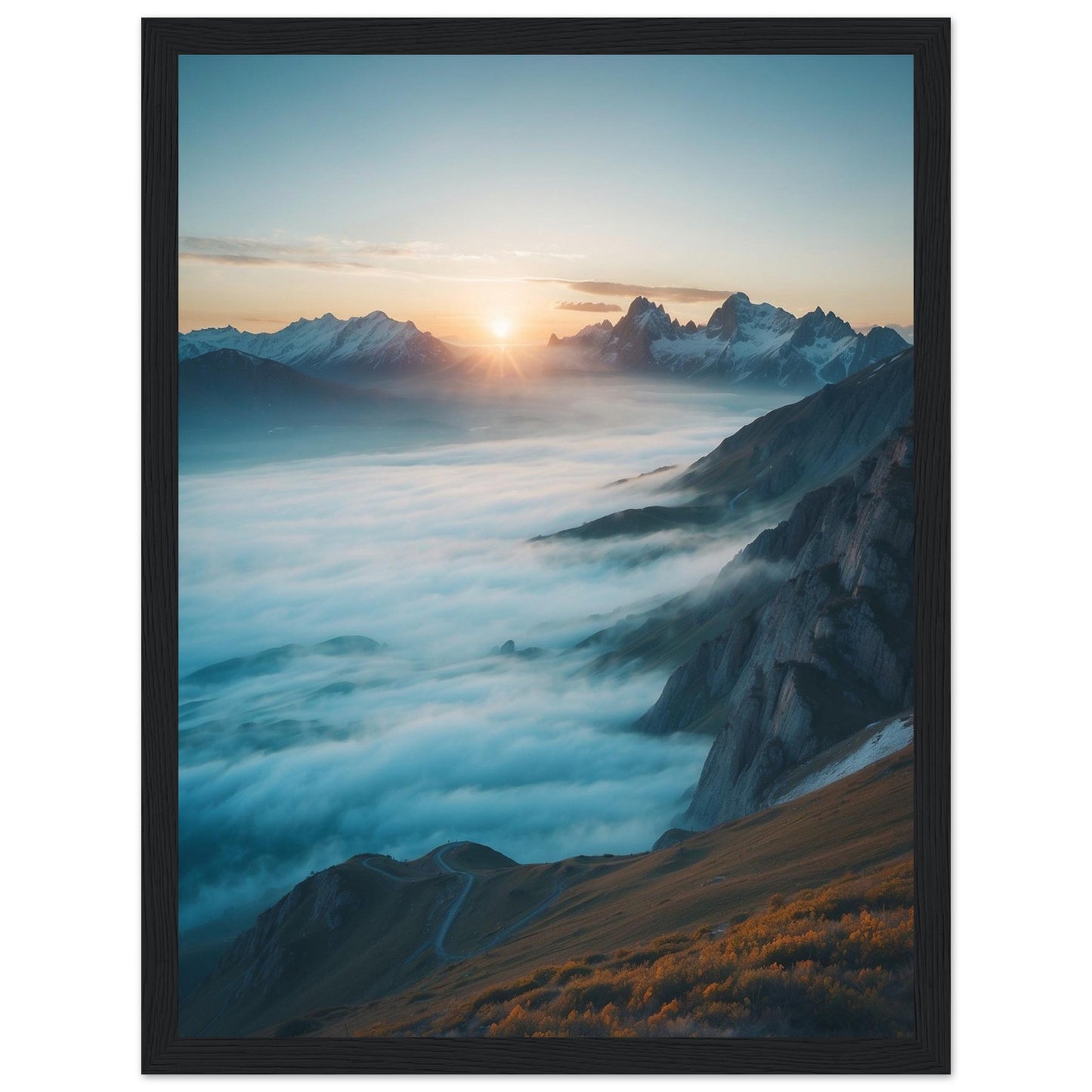 Premium Matte Paper Wooden Framed Poster
