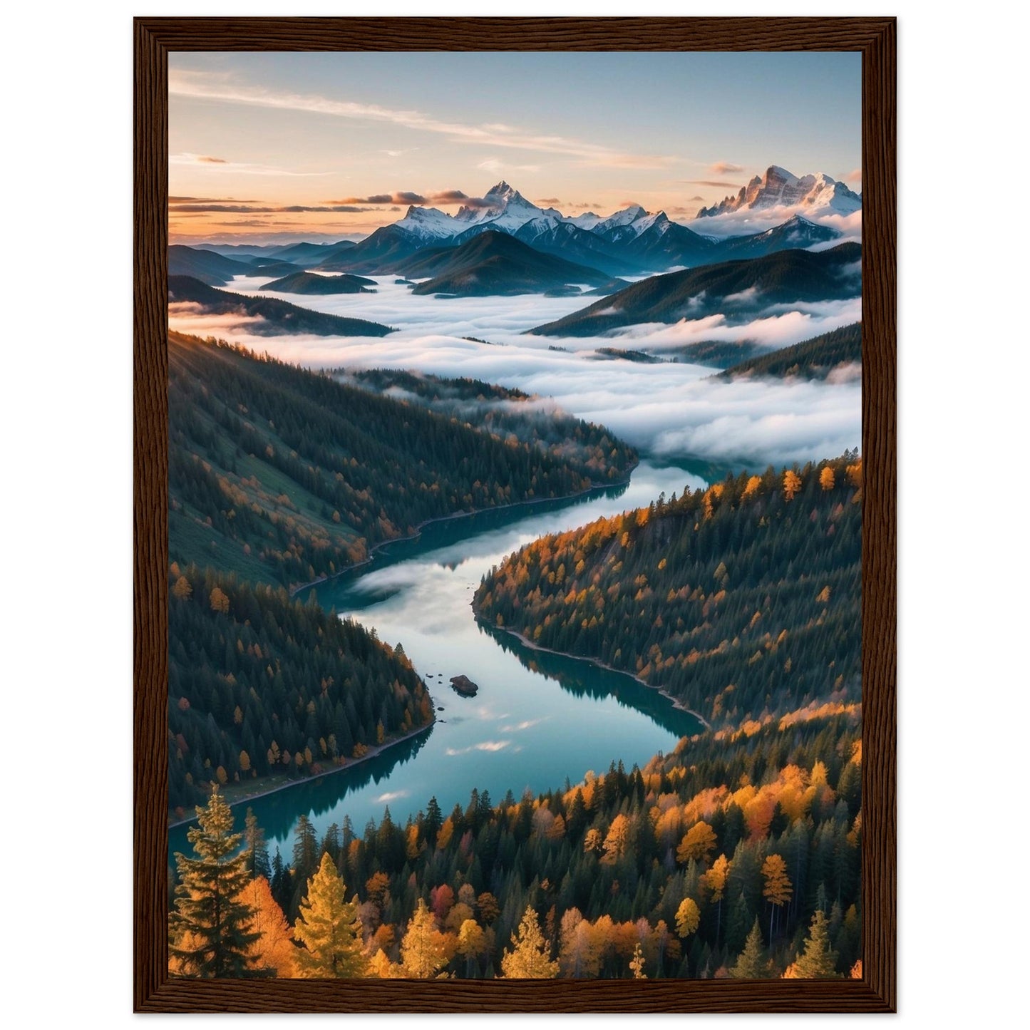Premium Matte Paper Wooden Framed Poster