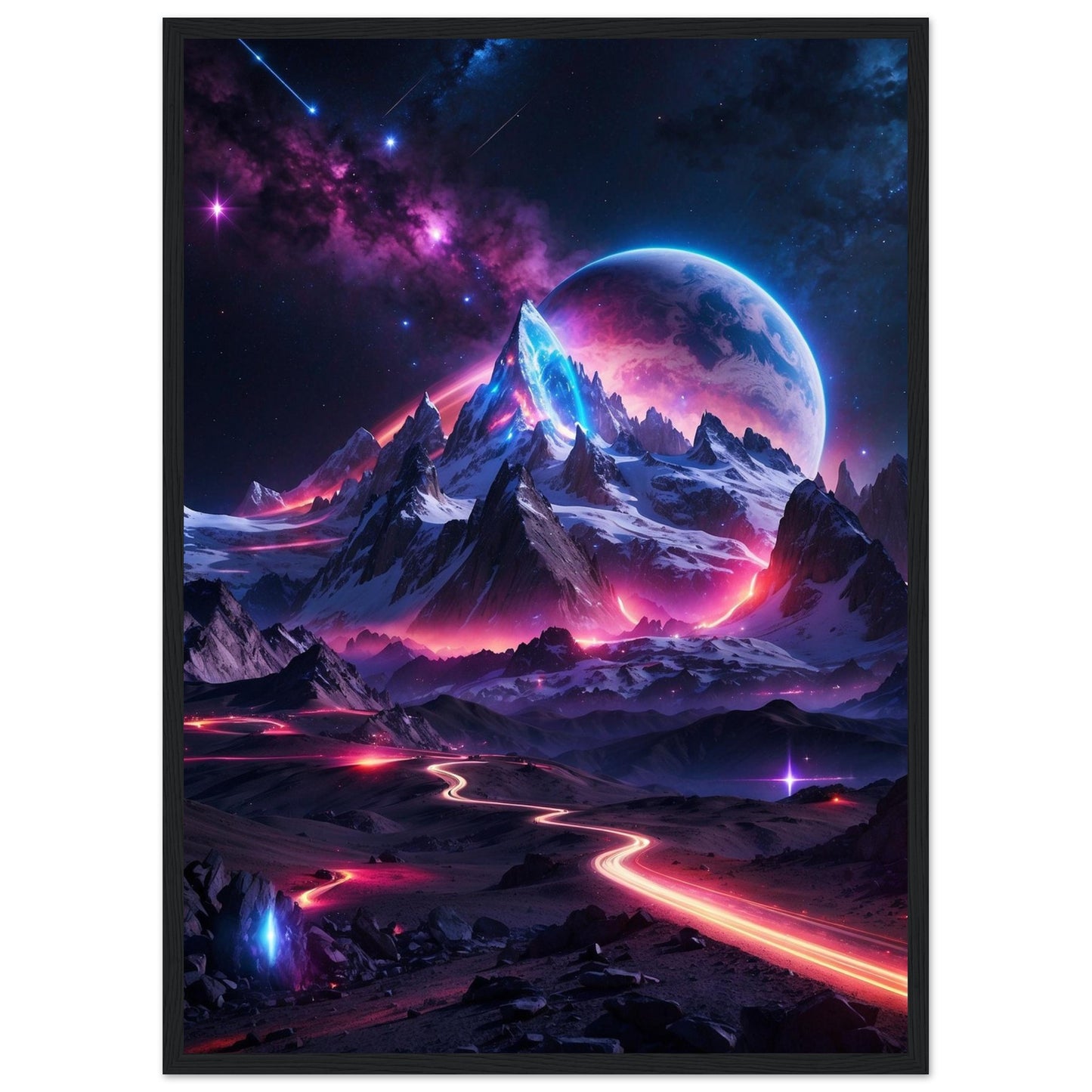 Premium Matte Paper Wooden Framed Poster