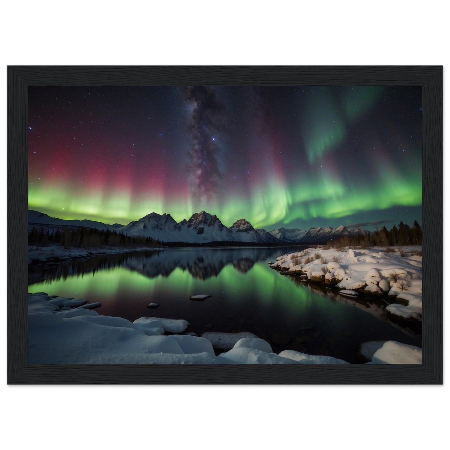 Premium Matte Paper Wooden Framed Poster