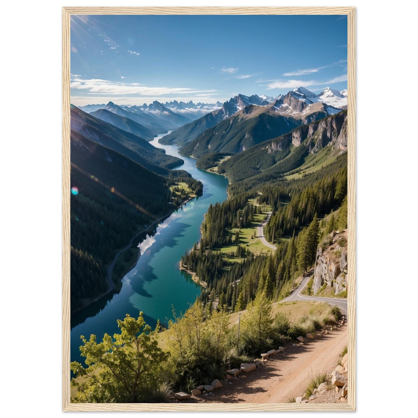 Premium Matte Paper Wooden Framed Poster