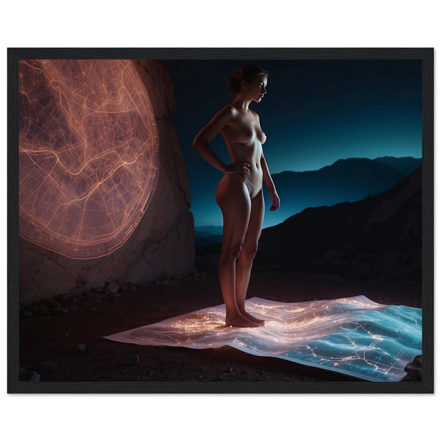 Premium Matte Paper Wooden Framed Poster