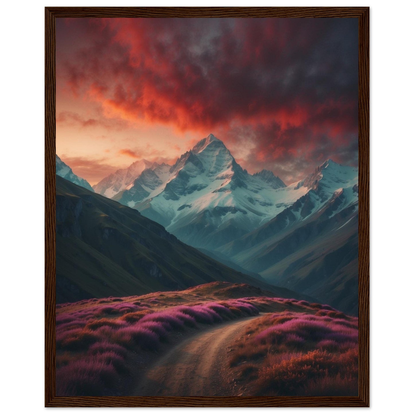 Premium Matte Paper Wooden Framed Poster