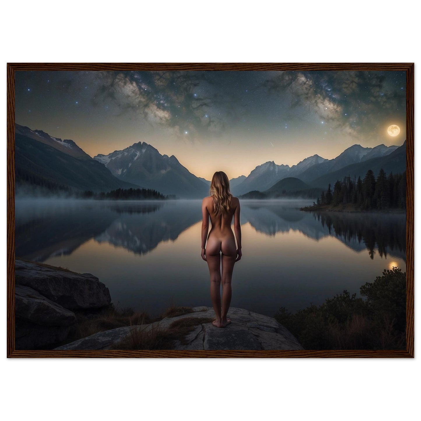 Premium Matte Paper Wooden Framed Poster