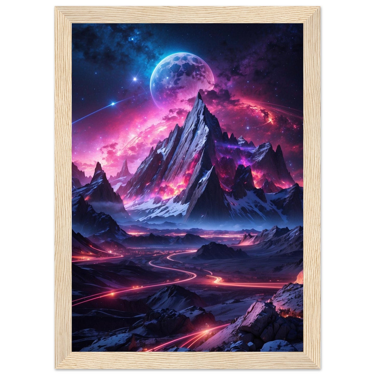 Premium Matte Paper Wooden Framed Poster