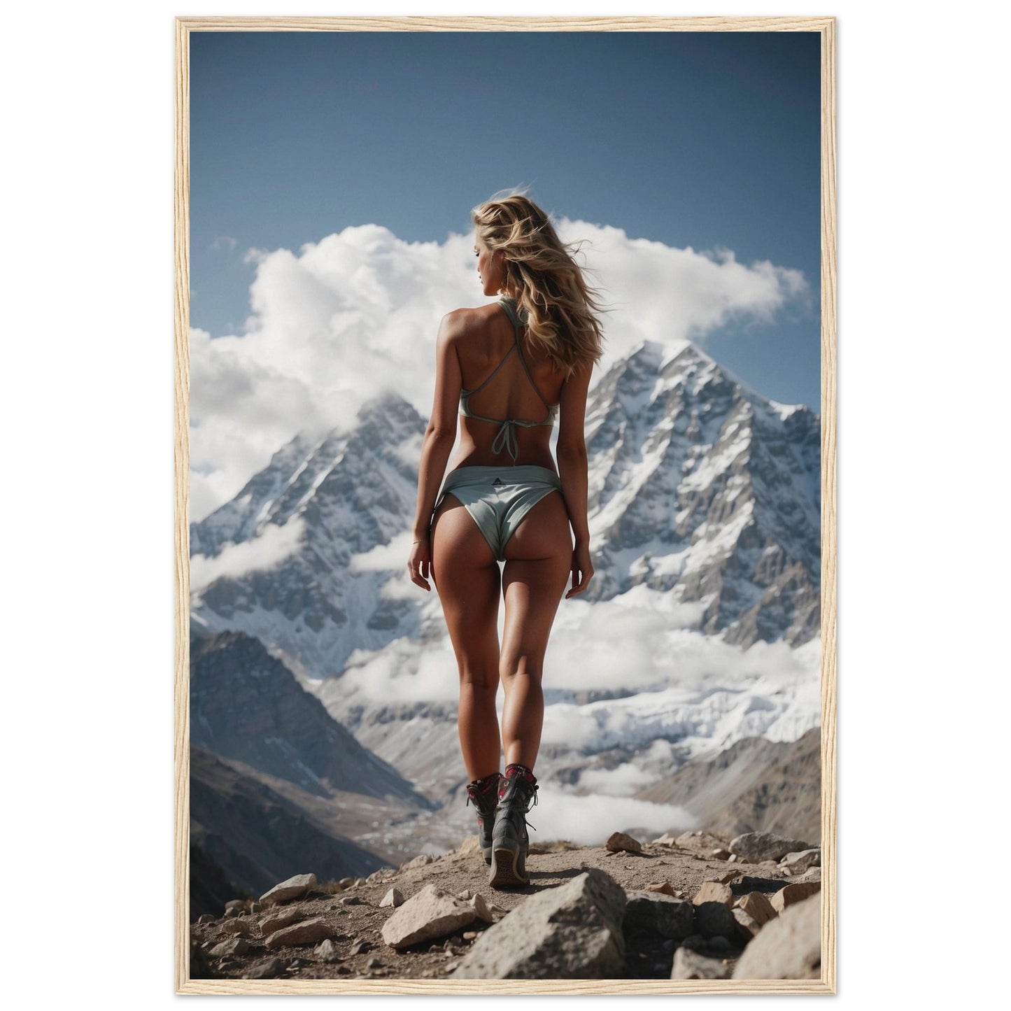 Premium Matte Paper Wooden Framed Poster