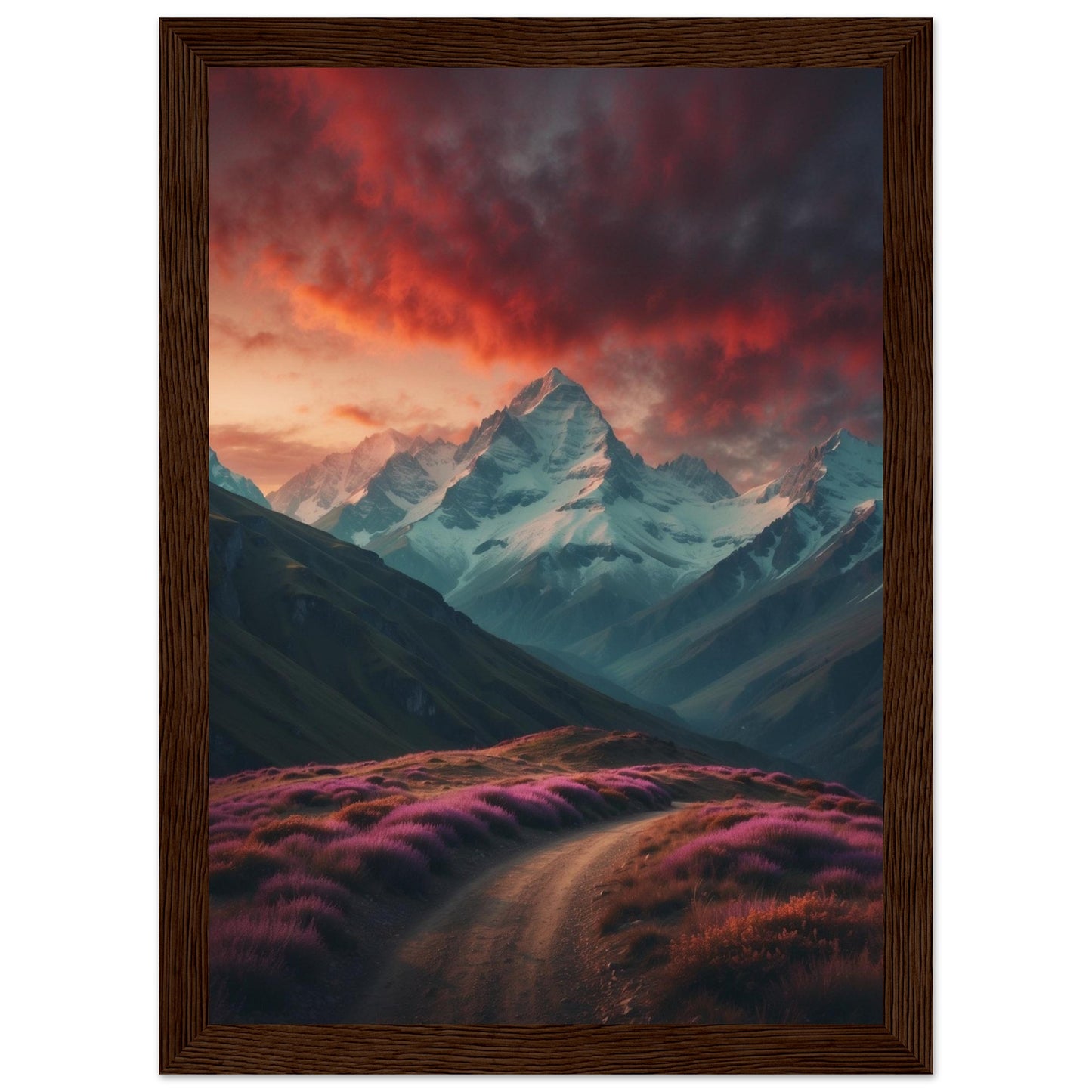 Premium Matte Paper Wooden Framed Poster