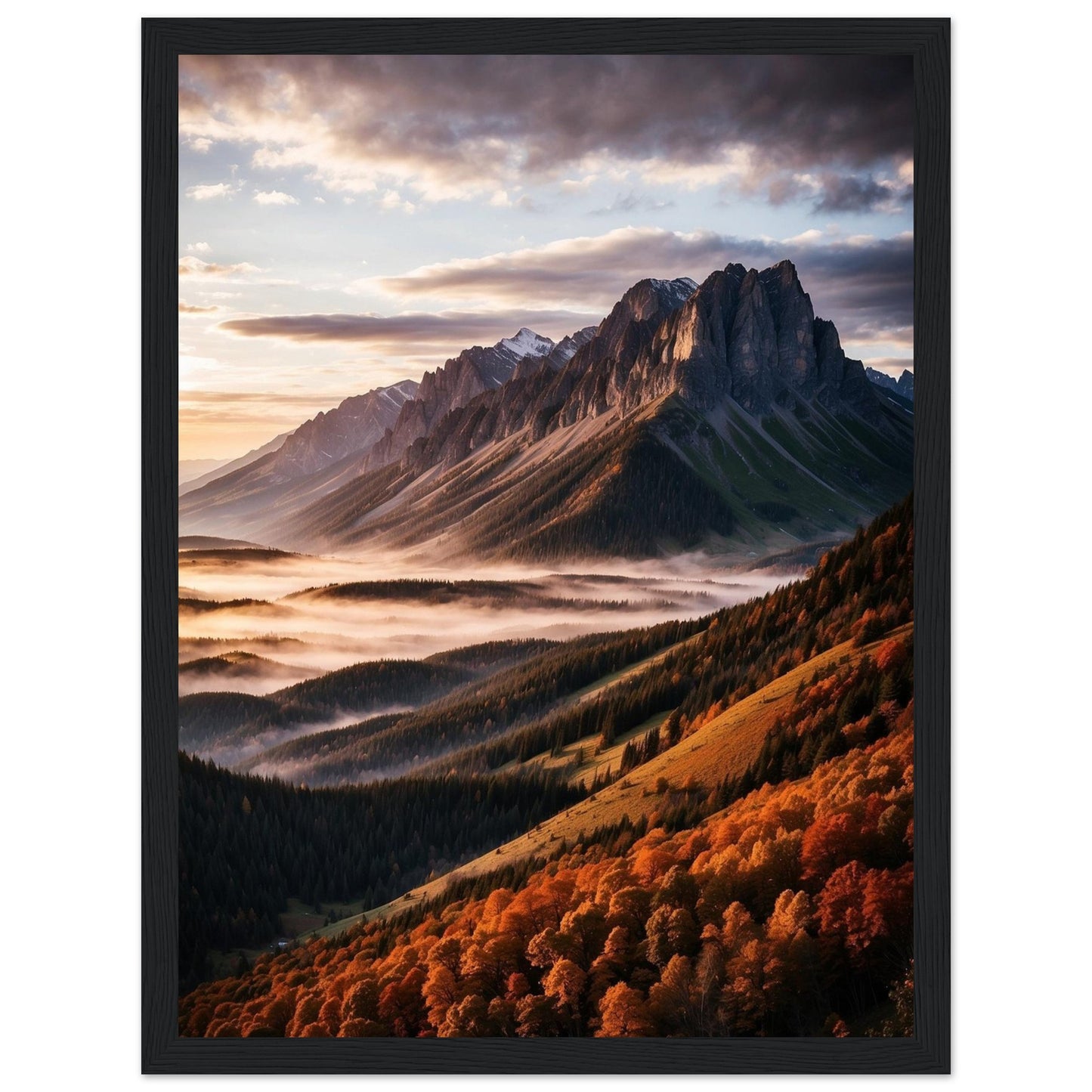 Premium Matte Paper Wooden Framed Poster