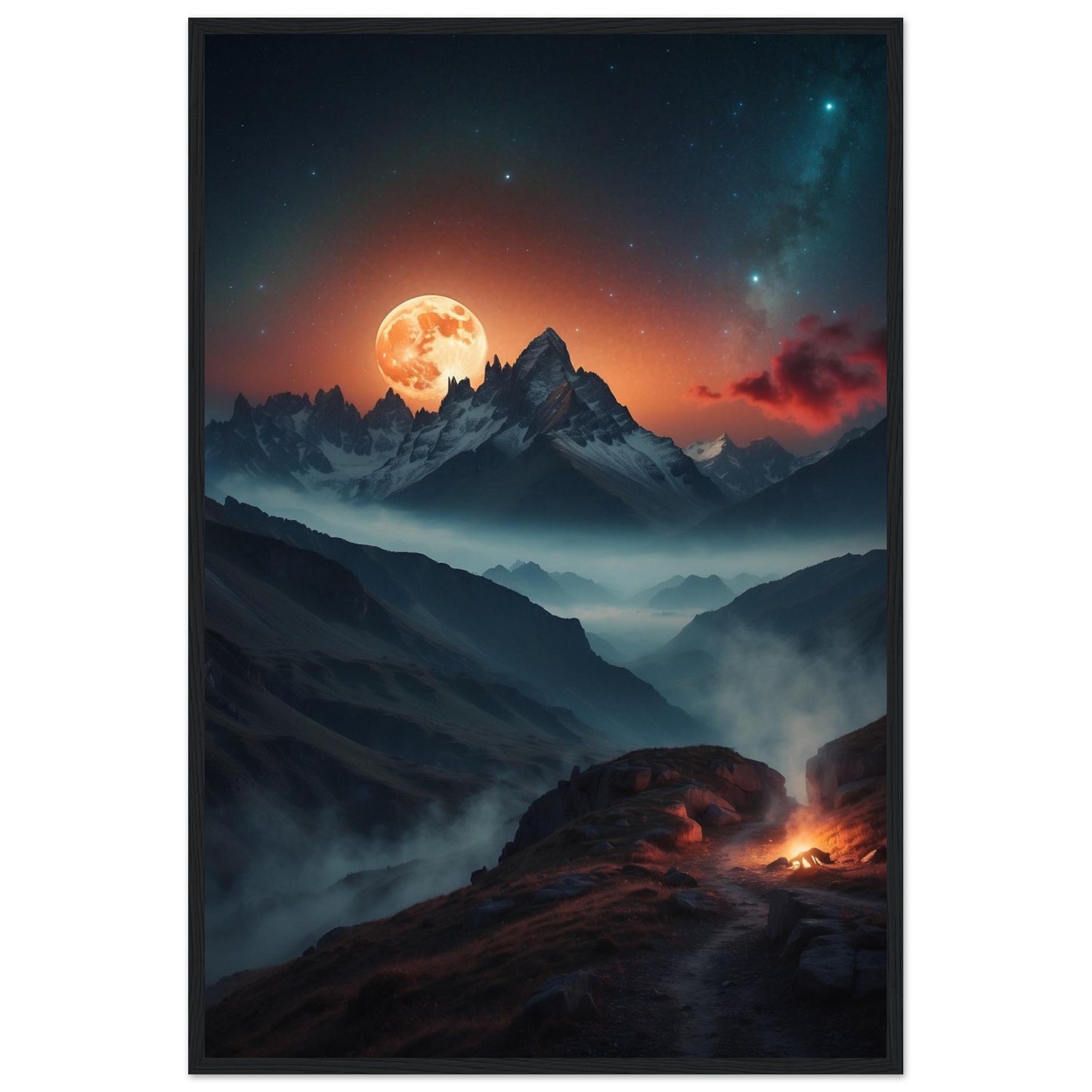 Premium Matte Paper Wooden Framed Poster