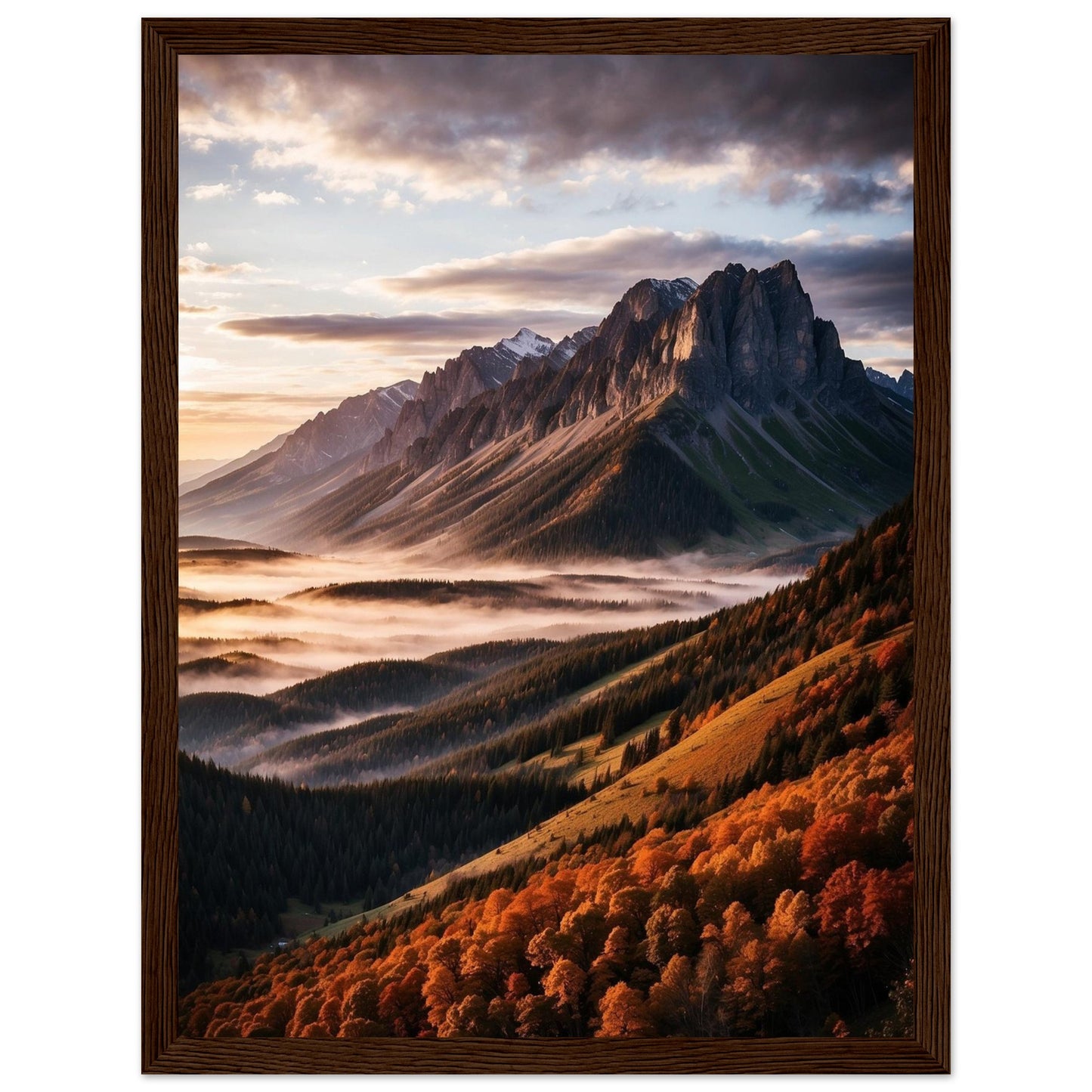 Premium Matte Paper Wooden Framed Poster