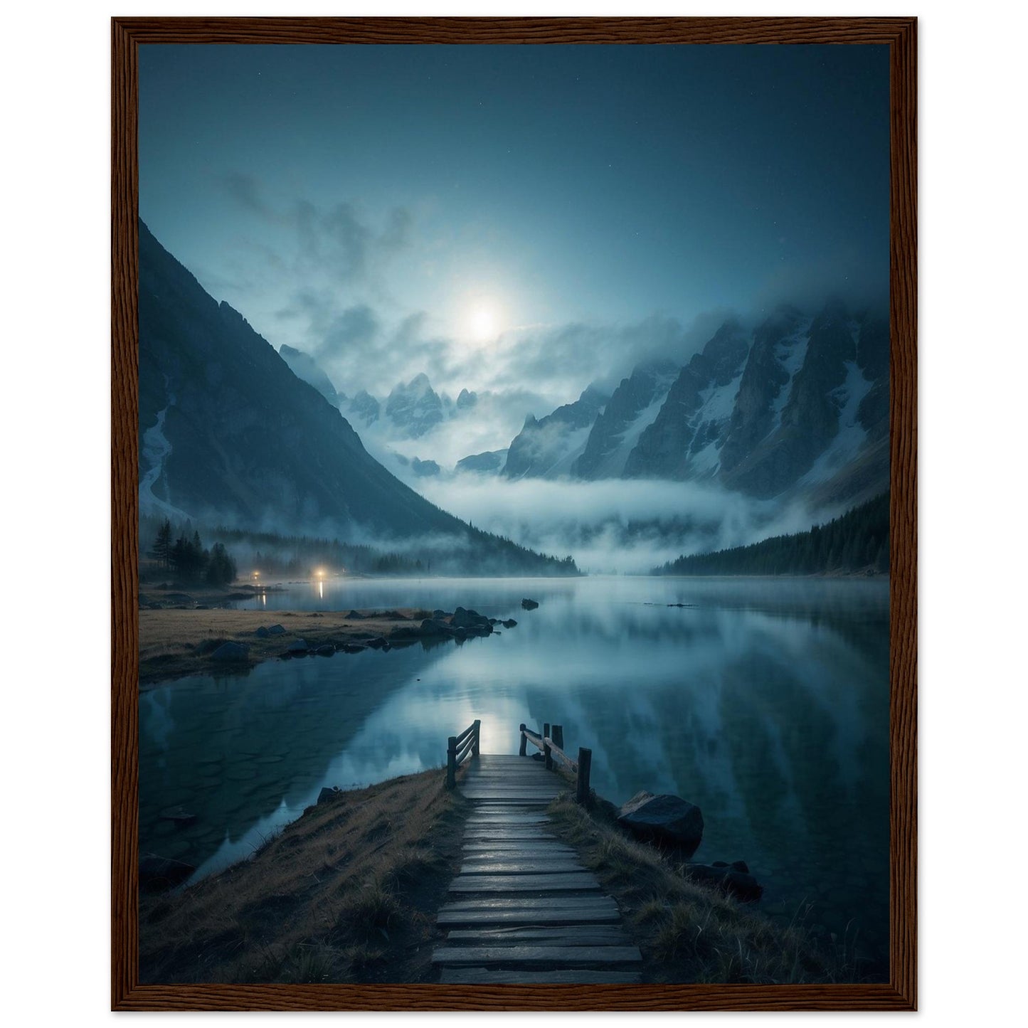 Premium Matte Paper Wooden Framed Poster