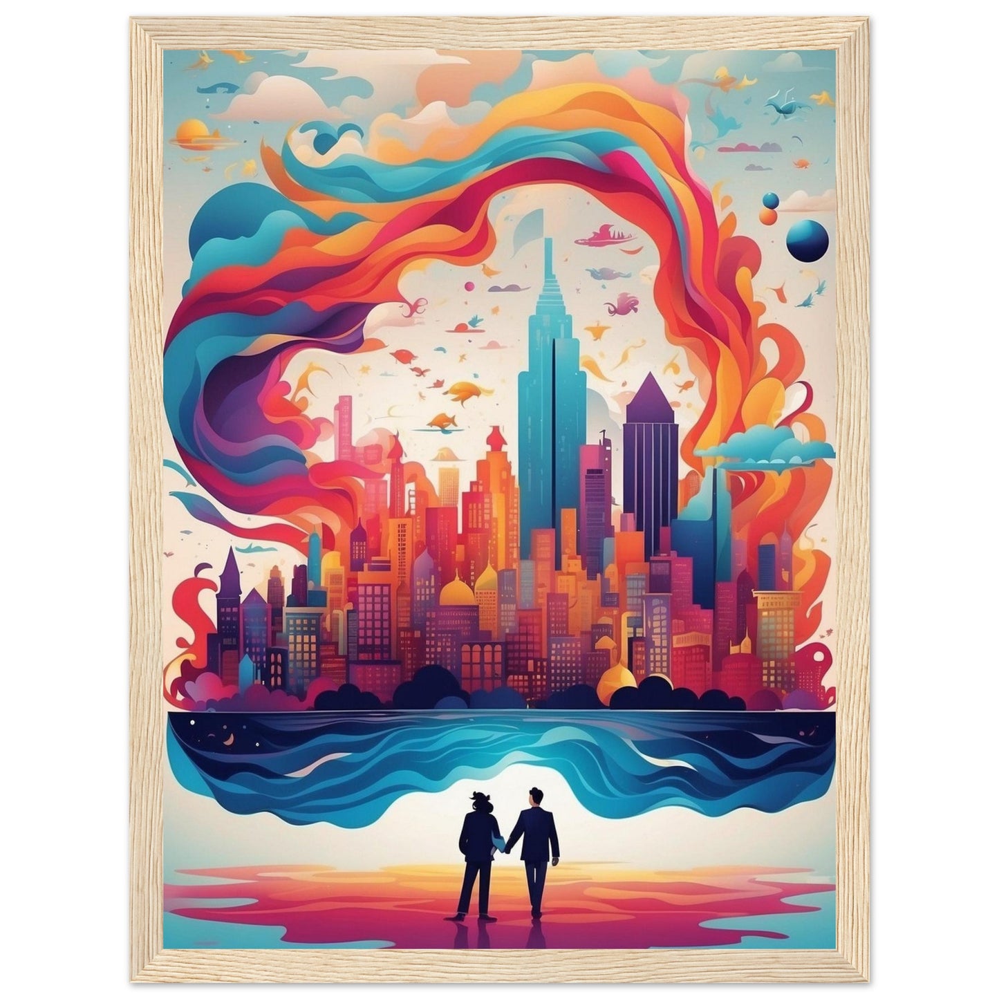 Premium Matte Paper Wooden Framed Poster