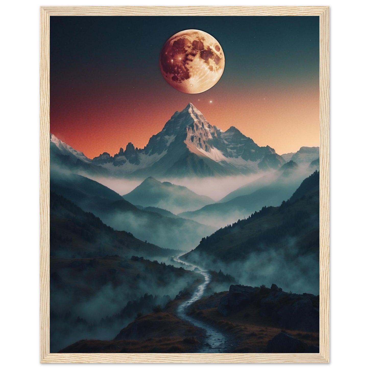 Premium Matte Paper Wooden Framed Poster