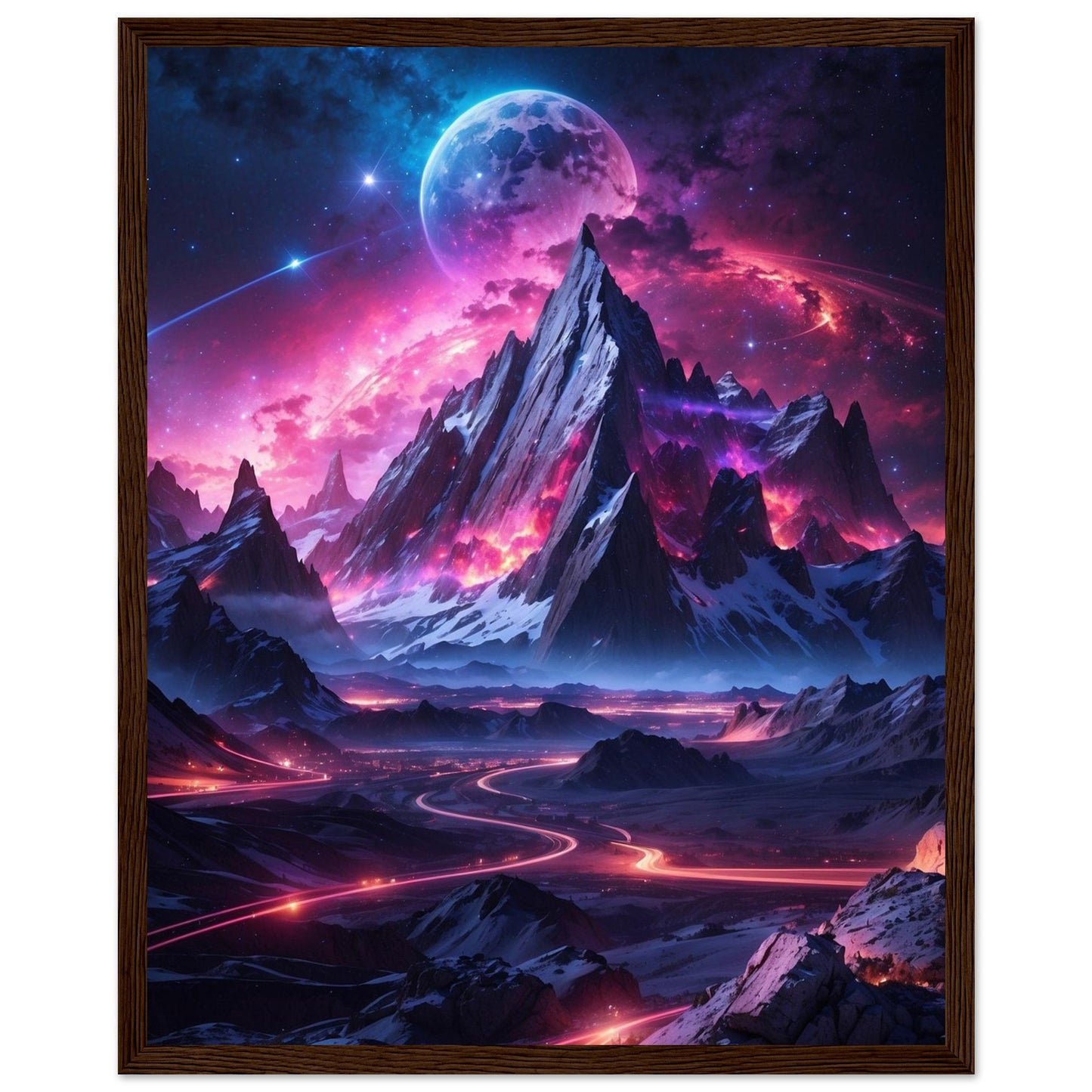 Premium Matte Paper Wooden Framed Poster