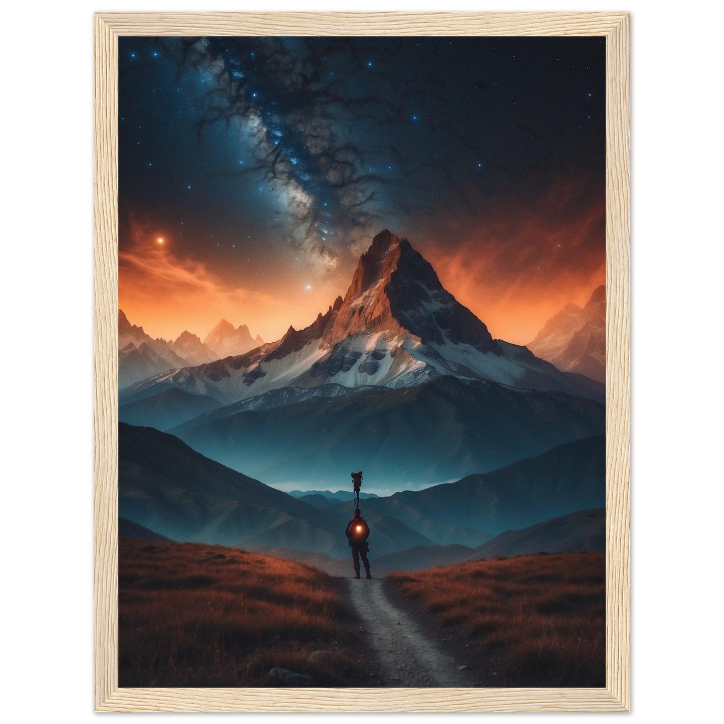 Premium Matte Paper Wooden Framed Poster