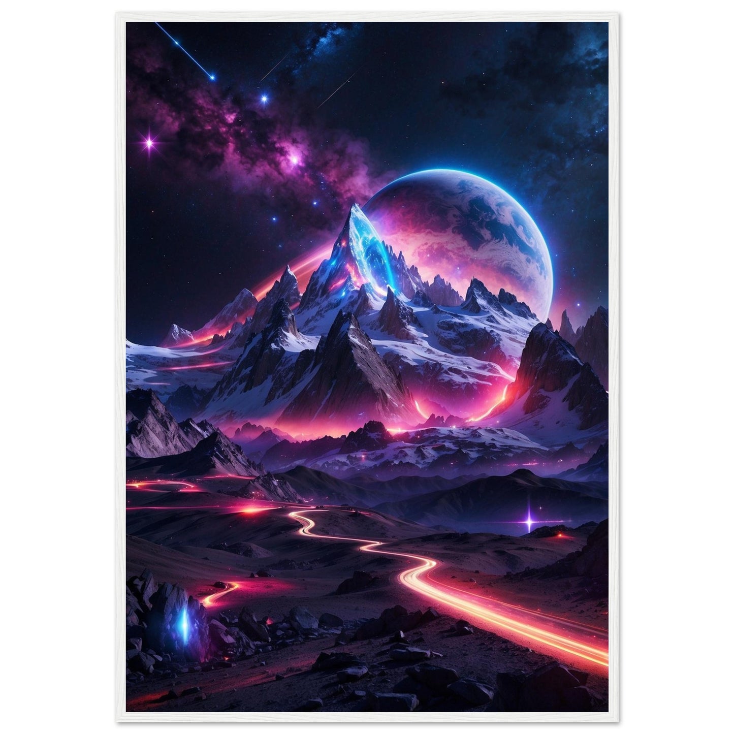 Premium Matte Paper Wooden Framed Poster