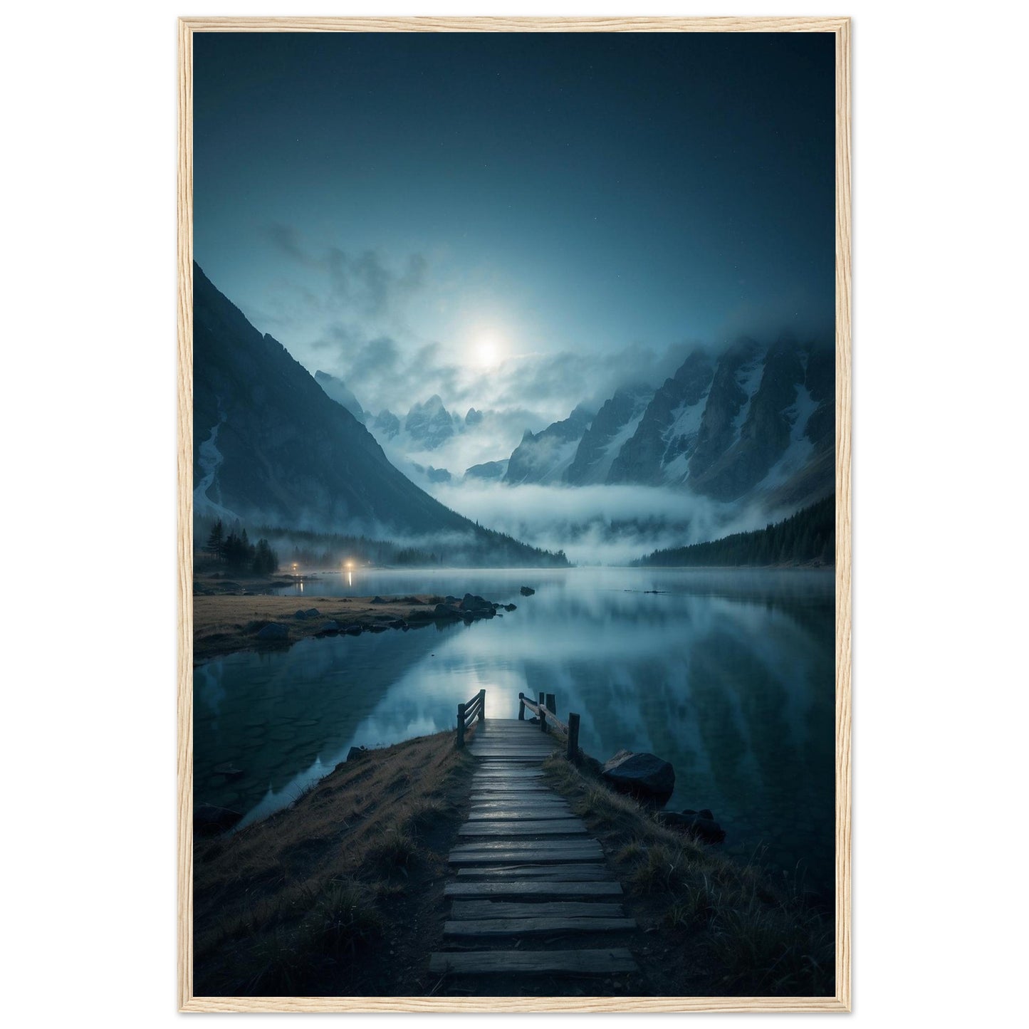Premium Matte Paper Wooden Framed Poster
