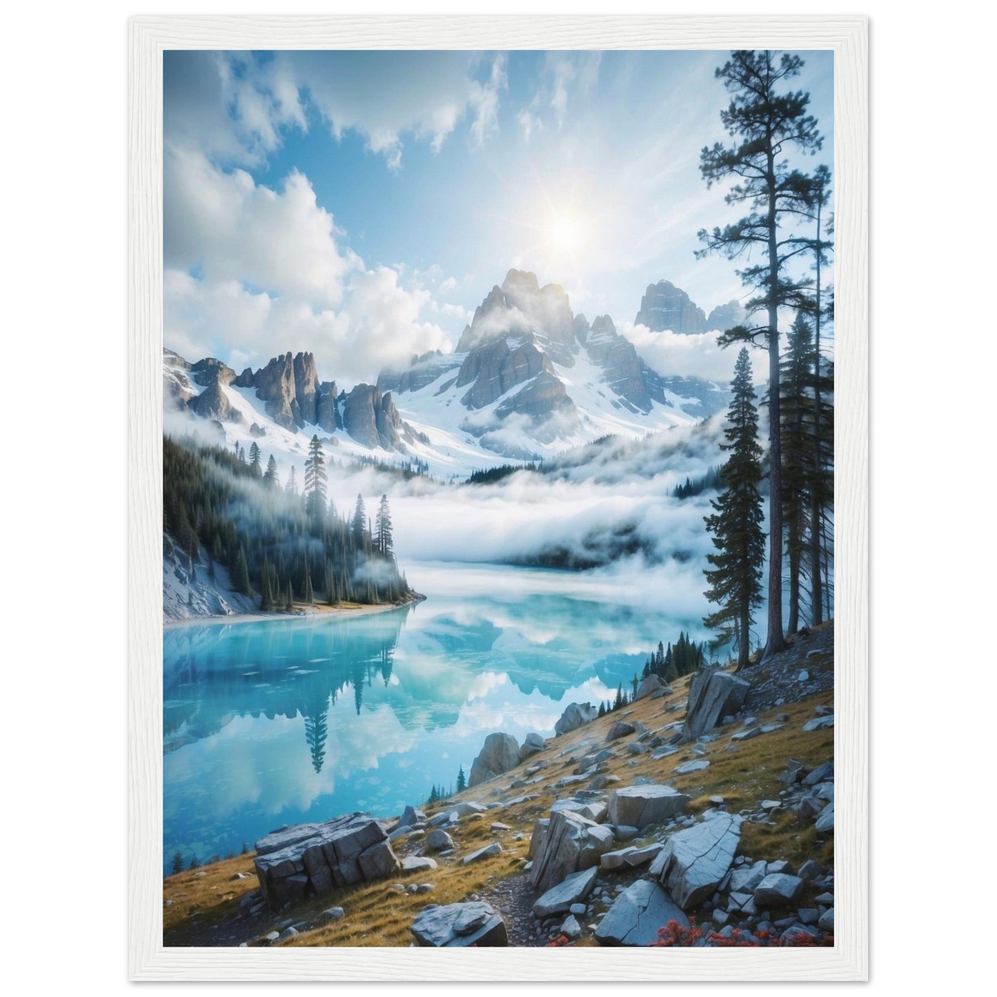 Premium Matte Paper Wooden Framed Poster