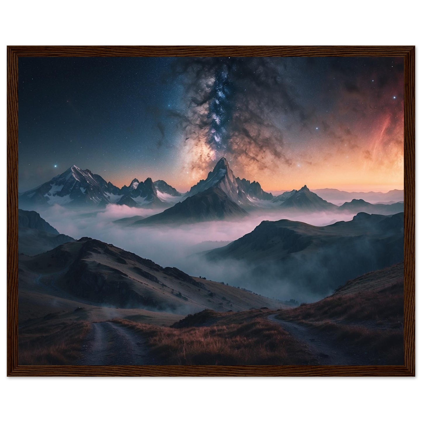 Premium Matte Paper Wooden Framed Poster