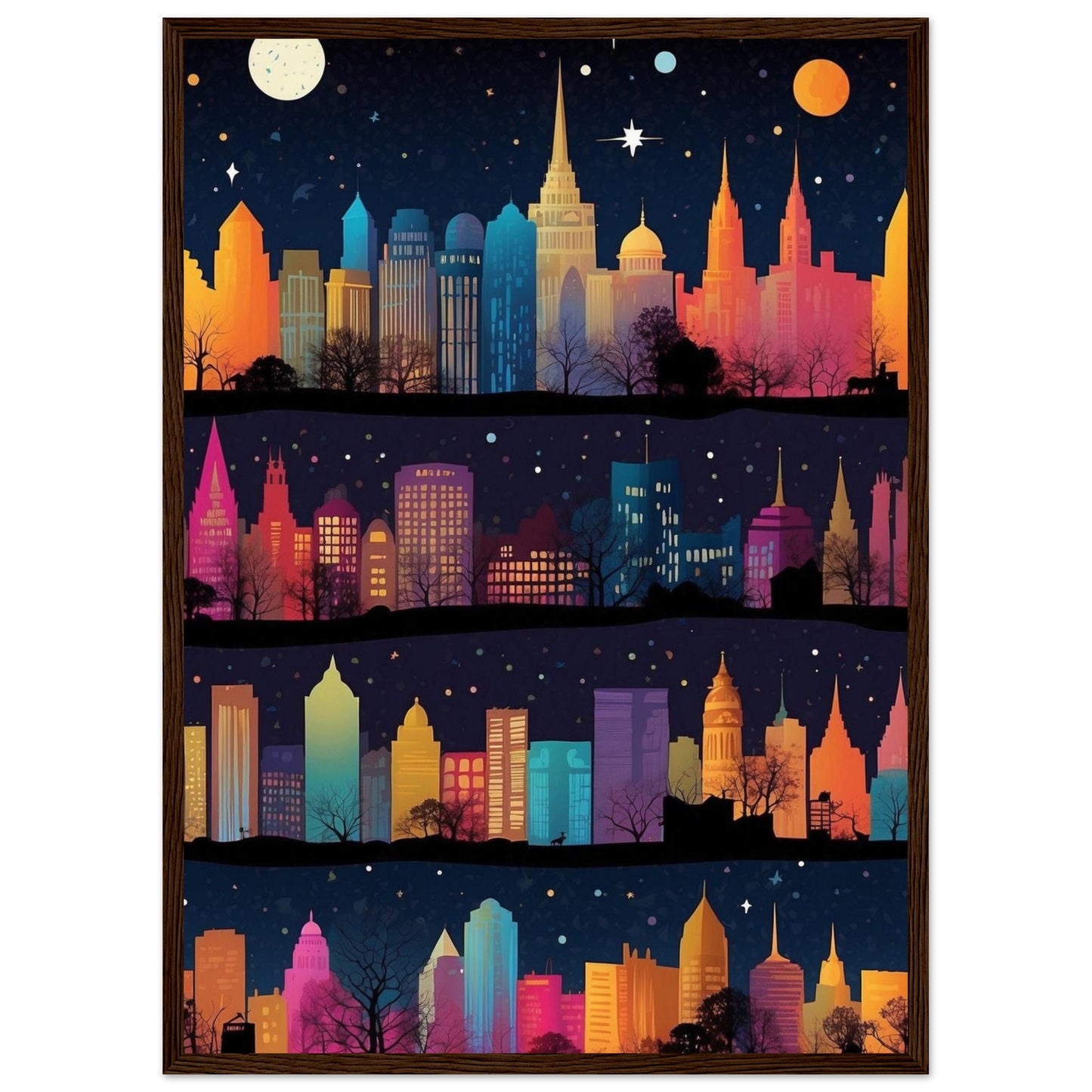 Premium Matte Paper Wooden Framed Poster