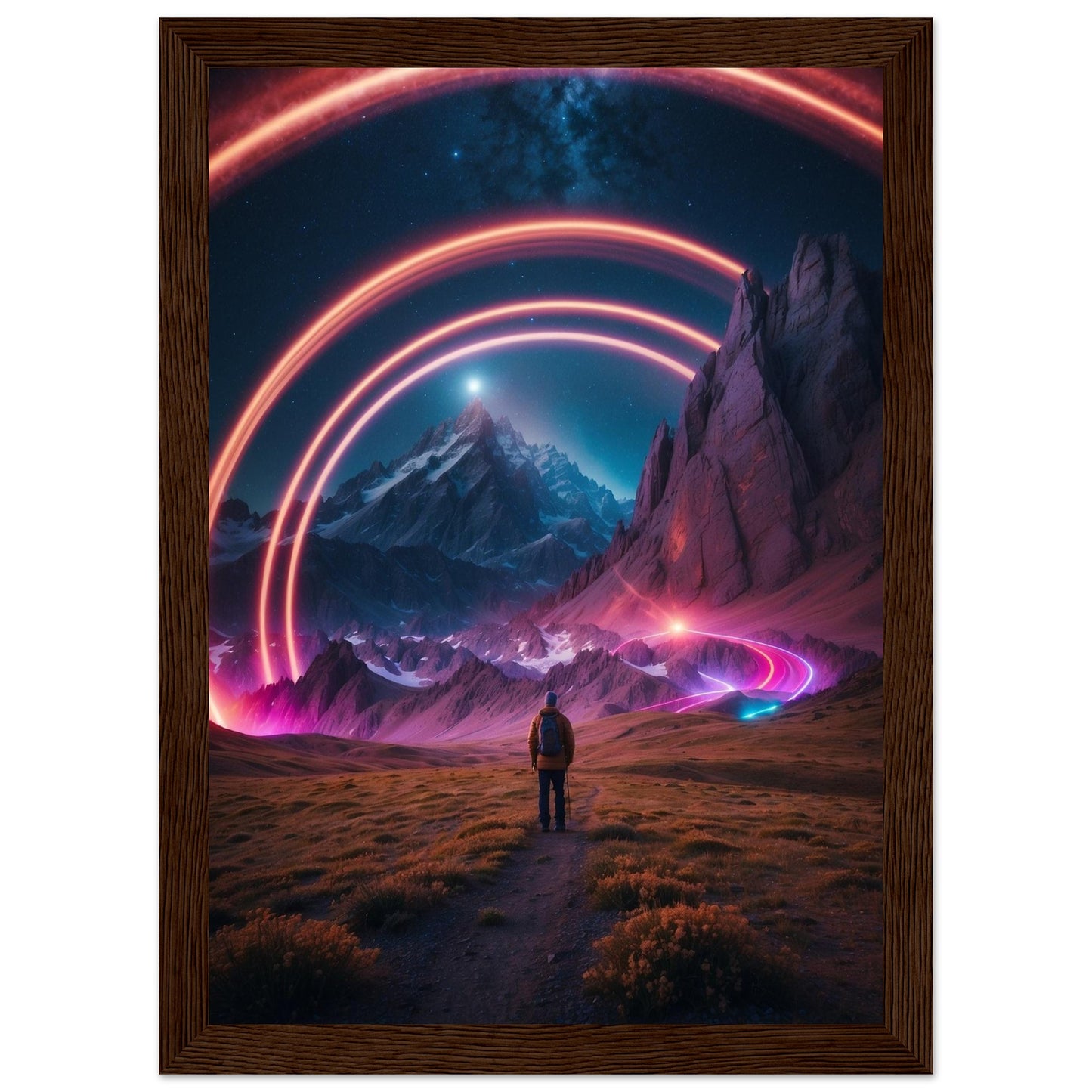 Premium Matte Paper Wooden Framed Poster